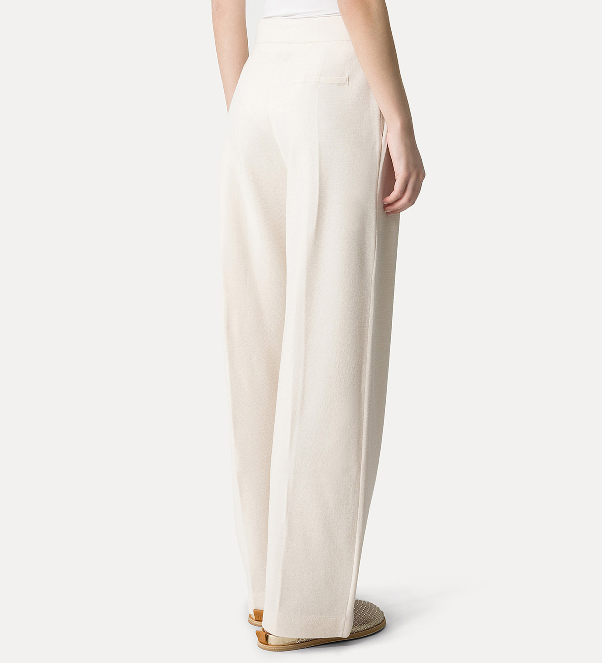 pantalone sartoriale punto stoffa avorio | forte_forte