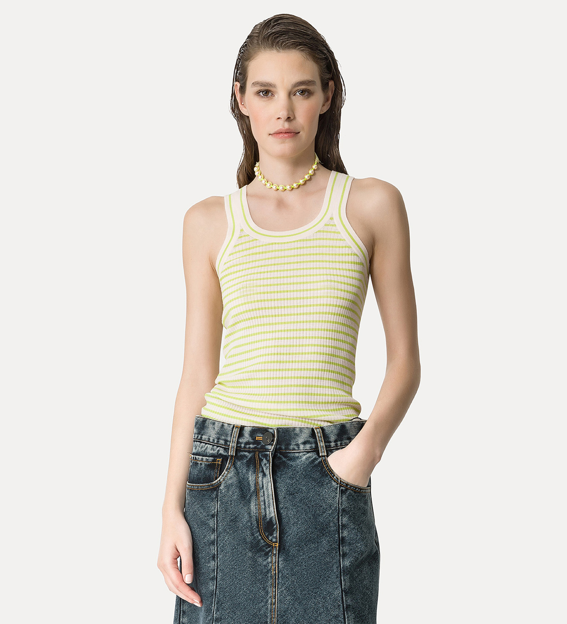 ribbed tank in merino wool | forte_forte