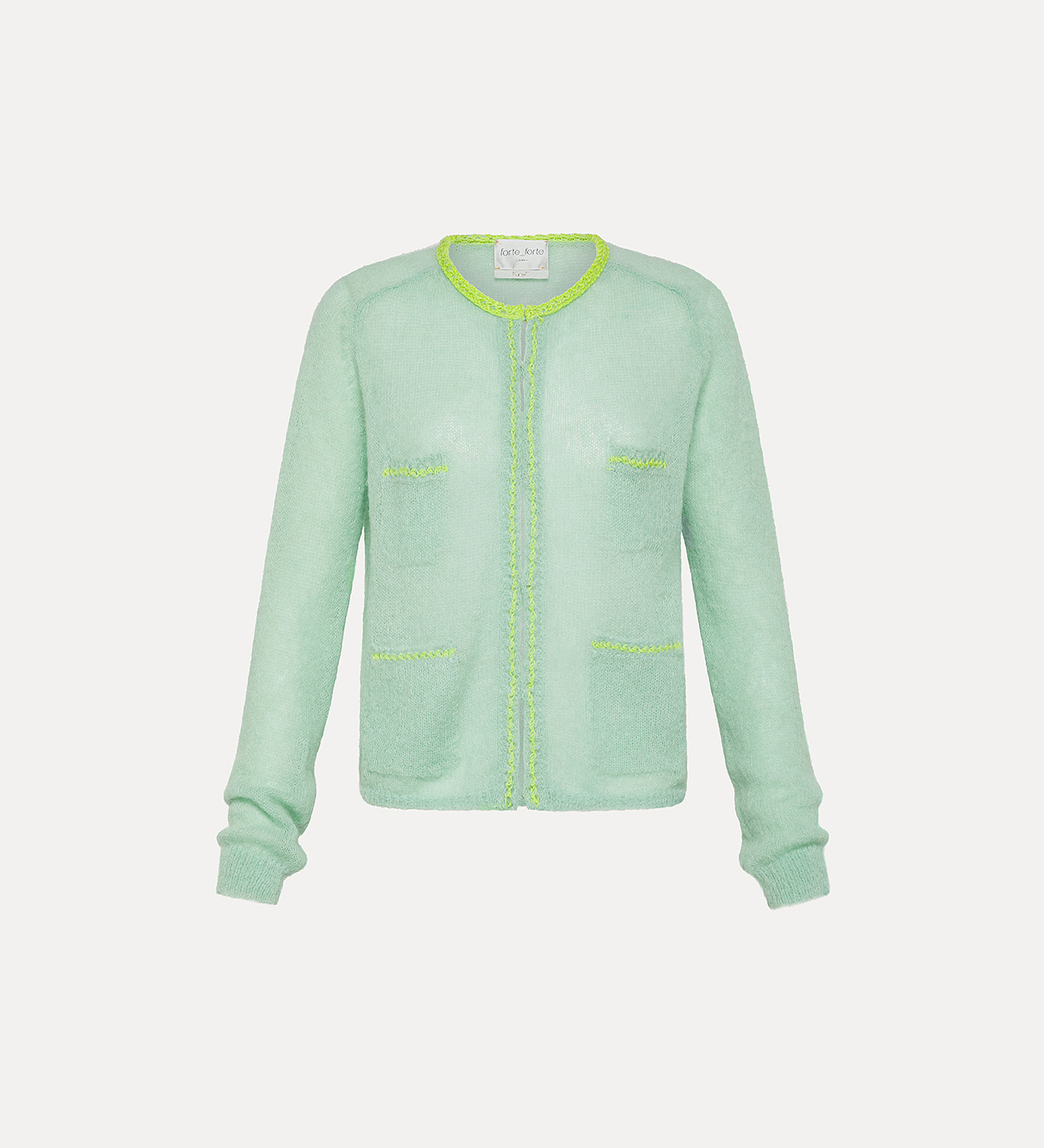 cardigan alpaca azzurro | forte_forte