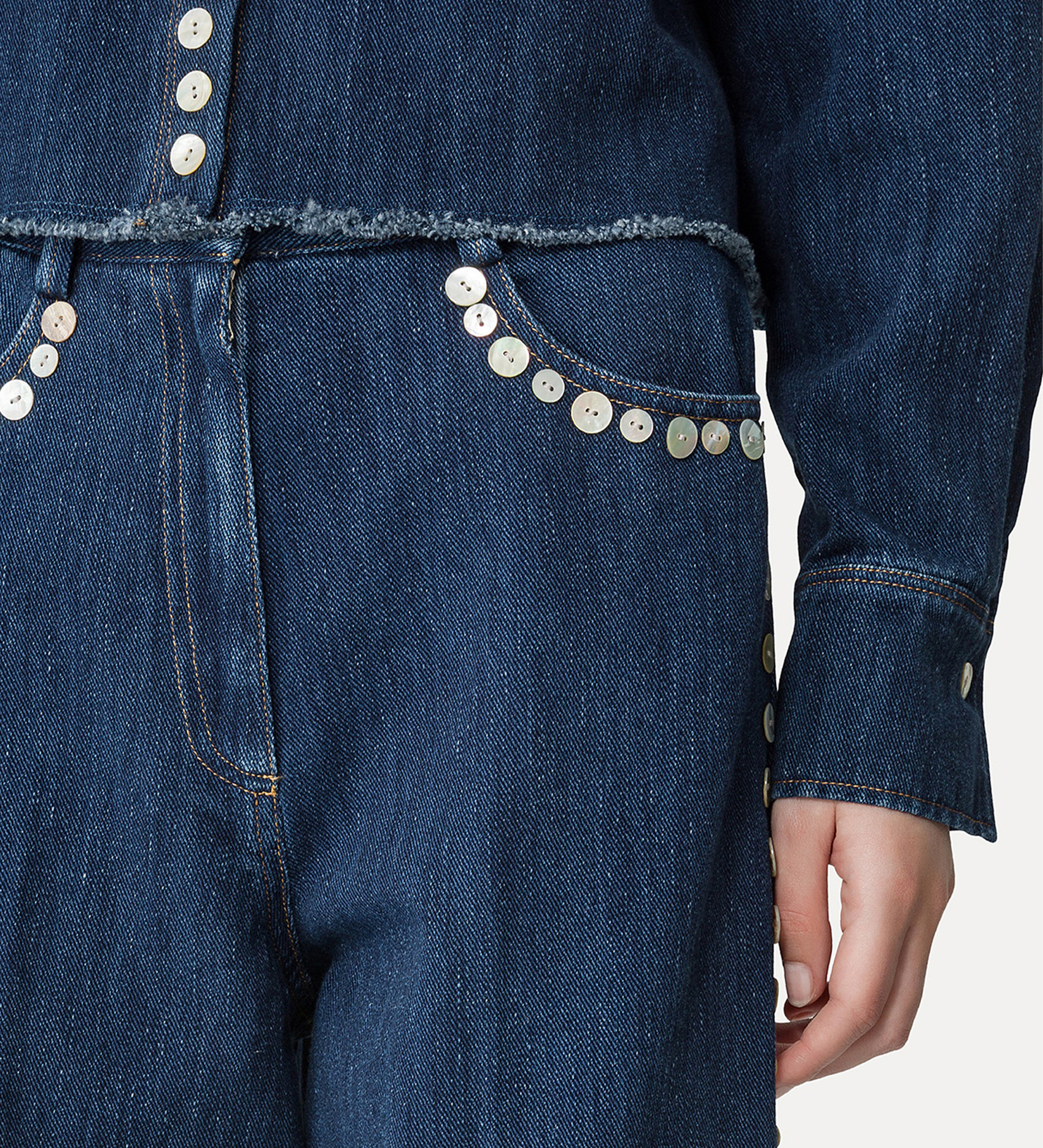 pantalone 5 tasche con paillette | forte_forte
