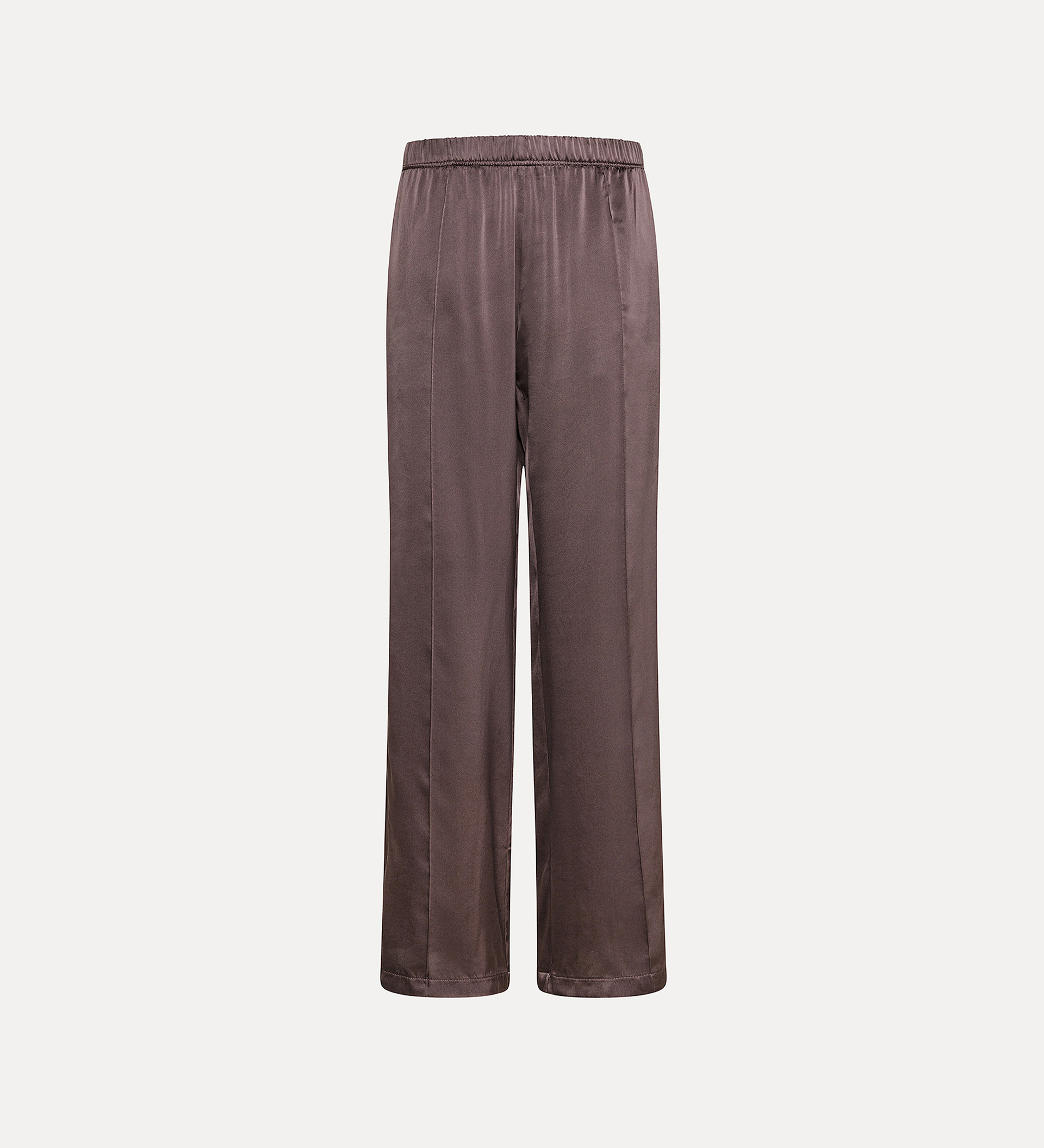 loose–fitting jogging pants in silk satin | forte_forte
