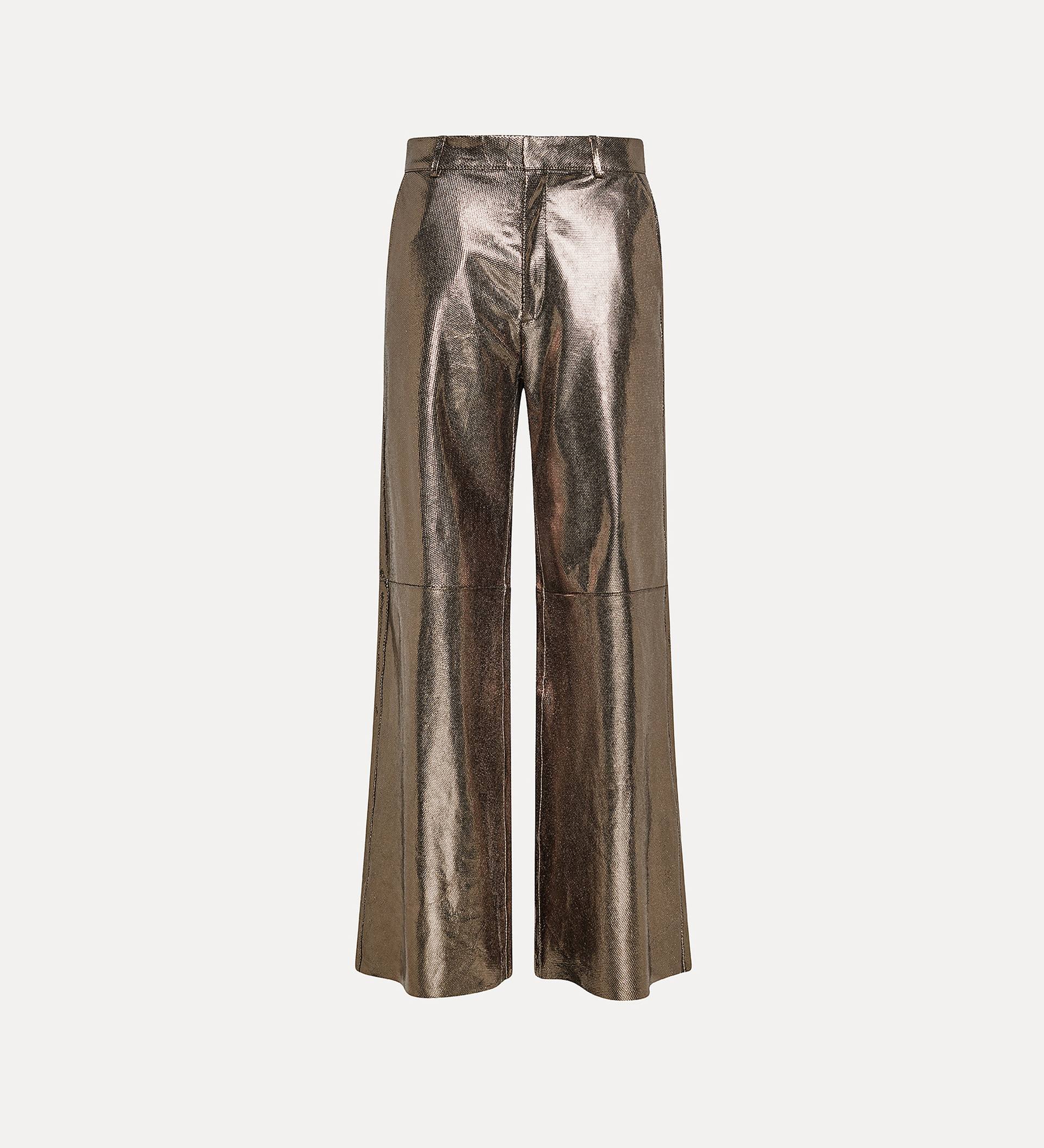 pantalon ample en daim nid d'abeille | forte_forte