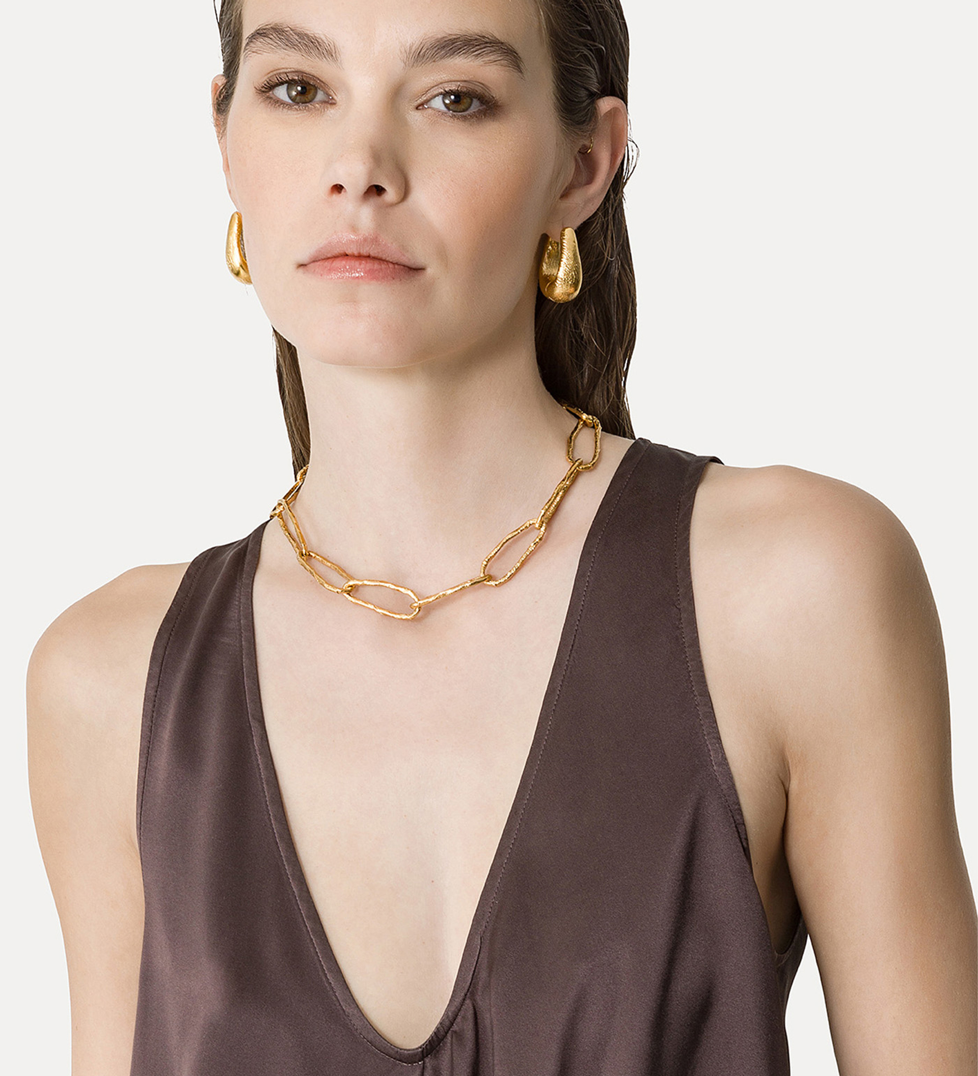 elegant top in silk satin | forte_forte