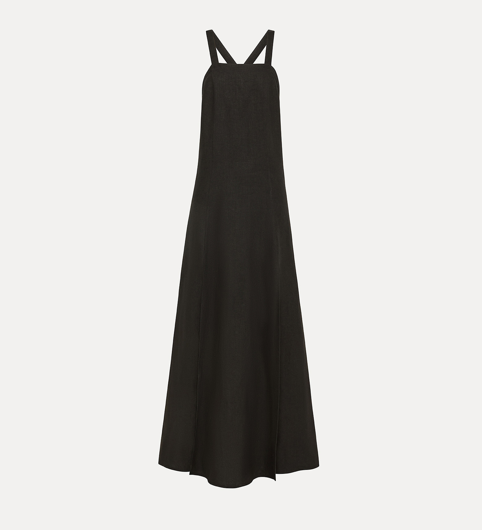linen dress with spaghetti straps | forte_forte