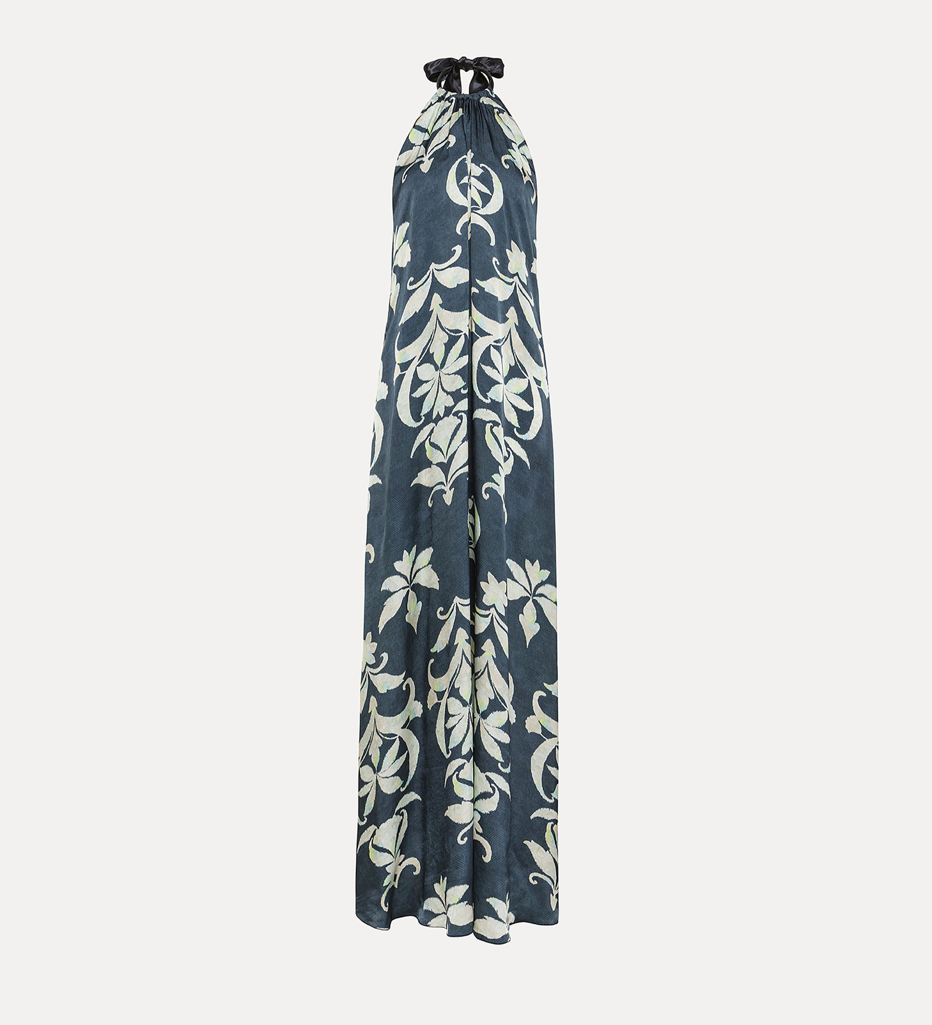 satin dress with halterneck design | forte_forte