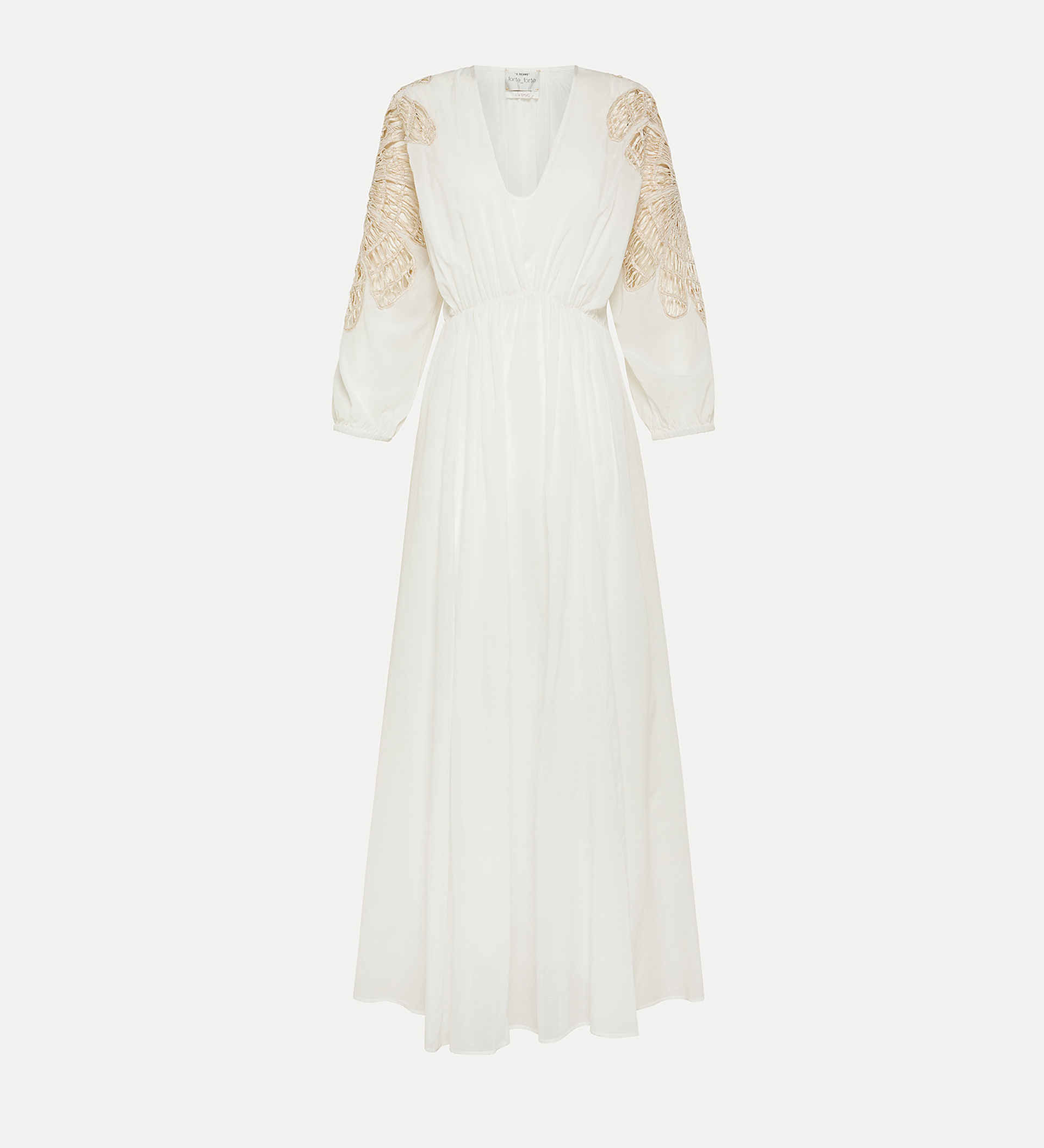 voile dress with inlay detail | forte_forte