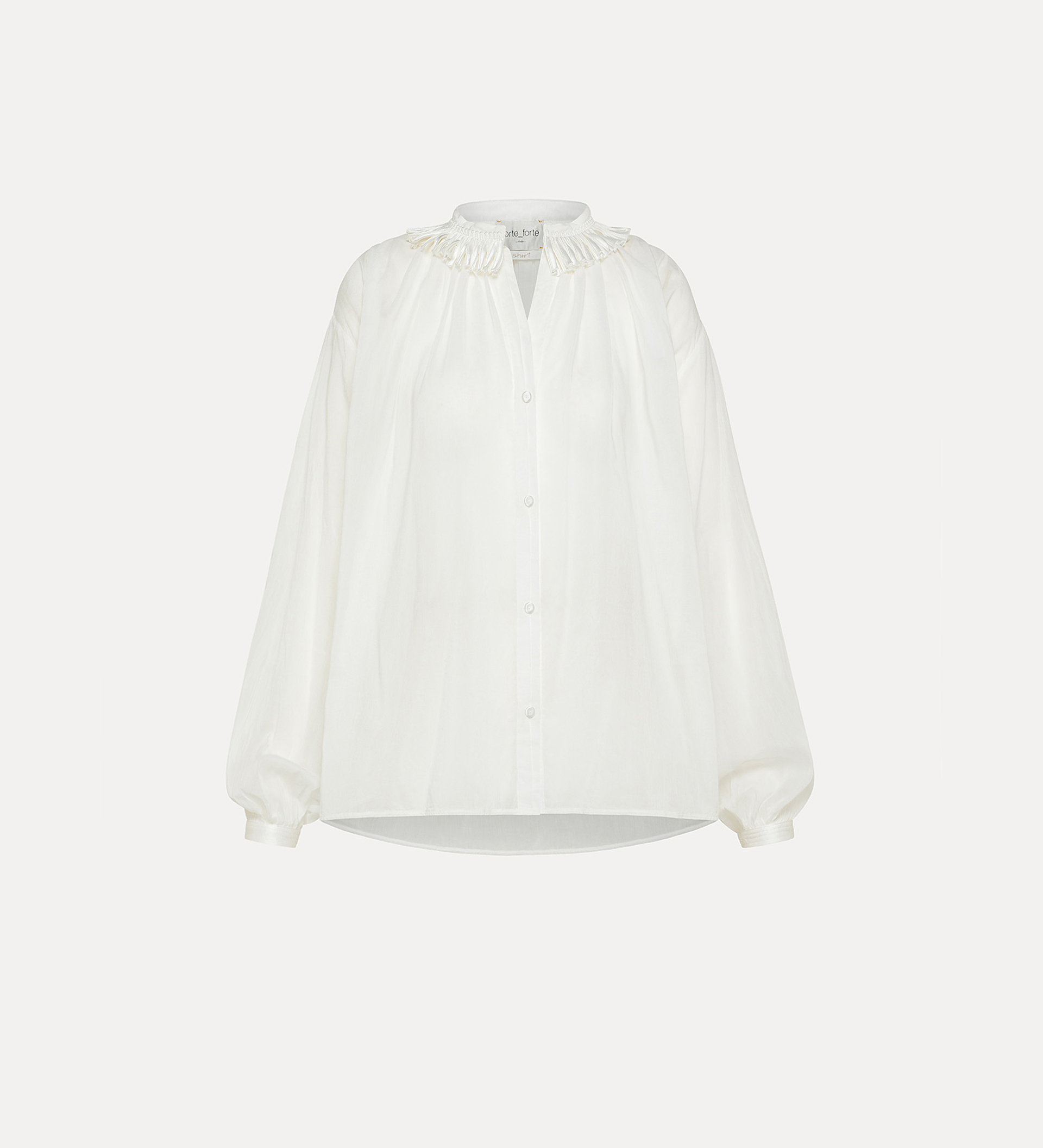 bohemian shirt with fringed detailing | forte_forte