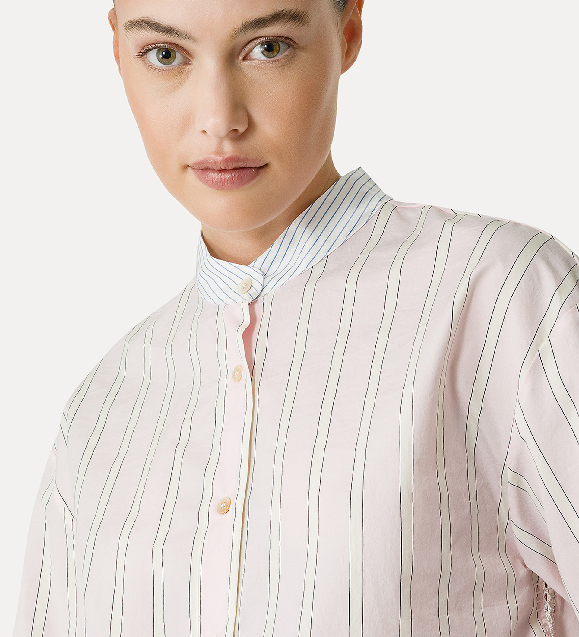 camicia serafino a righe | forte_forte