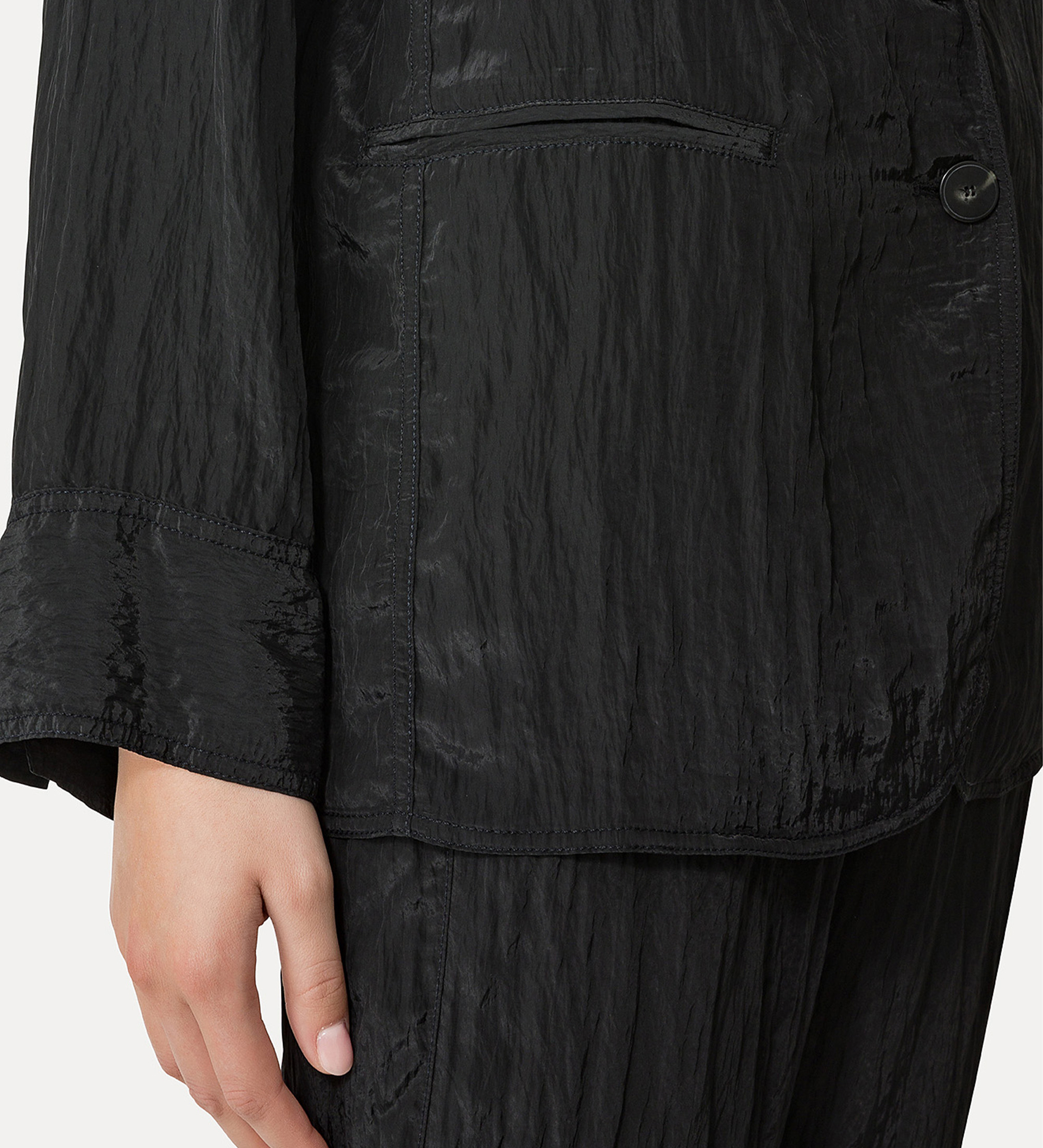 oversized satin jacket for women | forte_forte