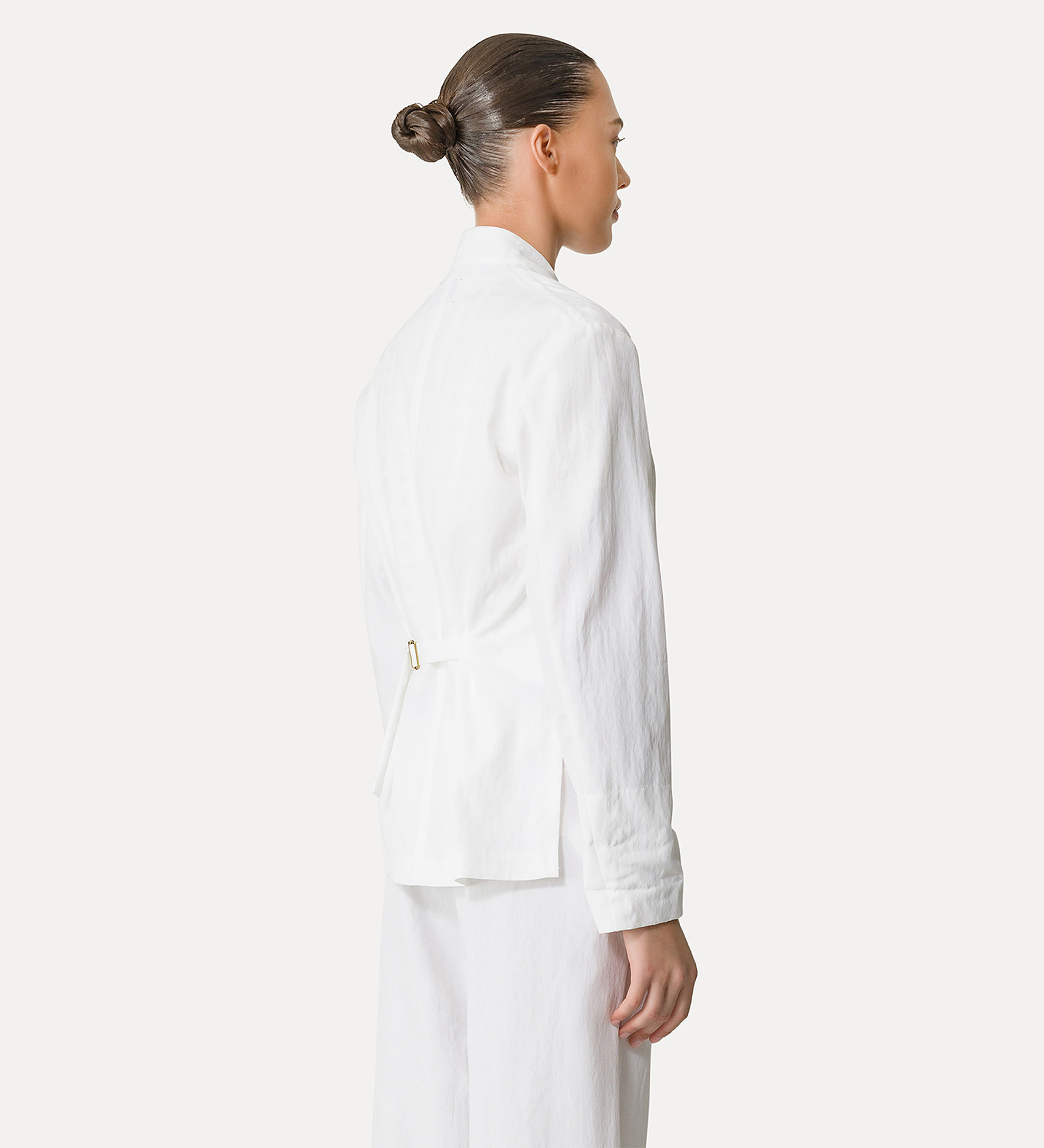 single–breasted cotton jacket | forte_forte