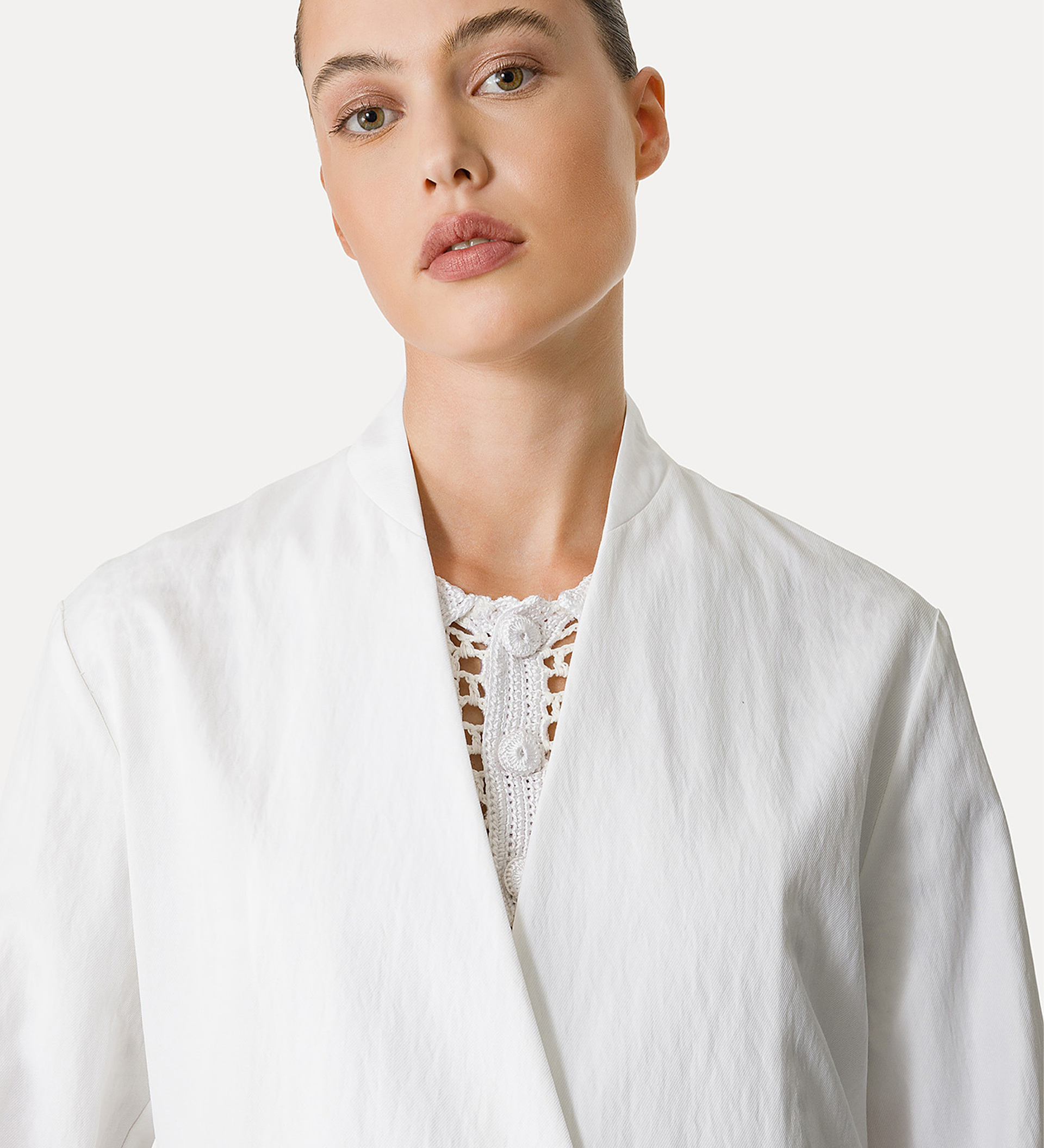 single–breasted cotton jacket | forte_forte