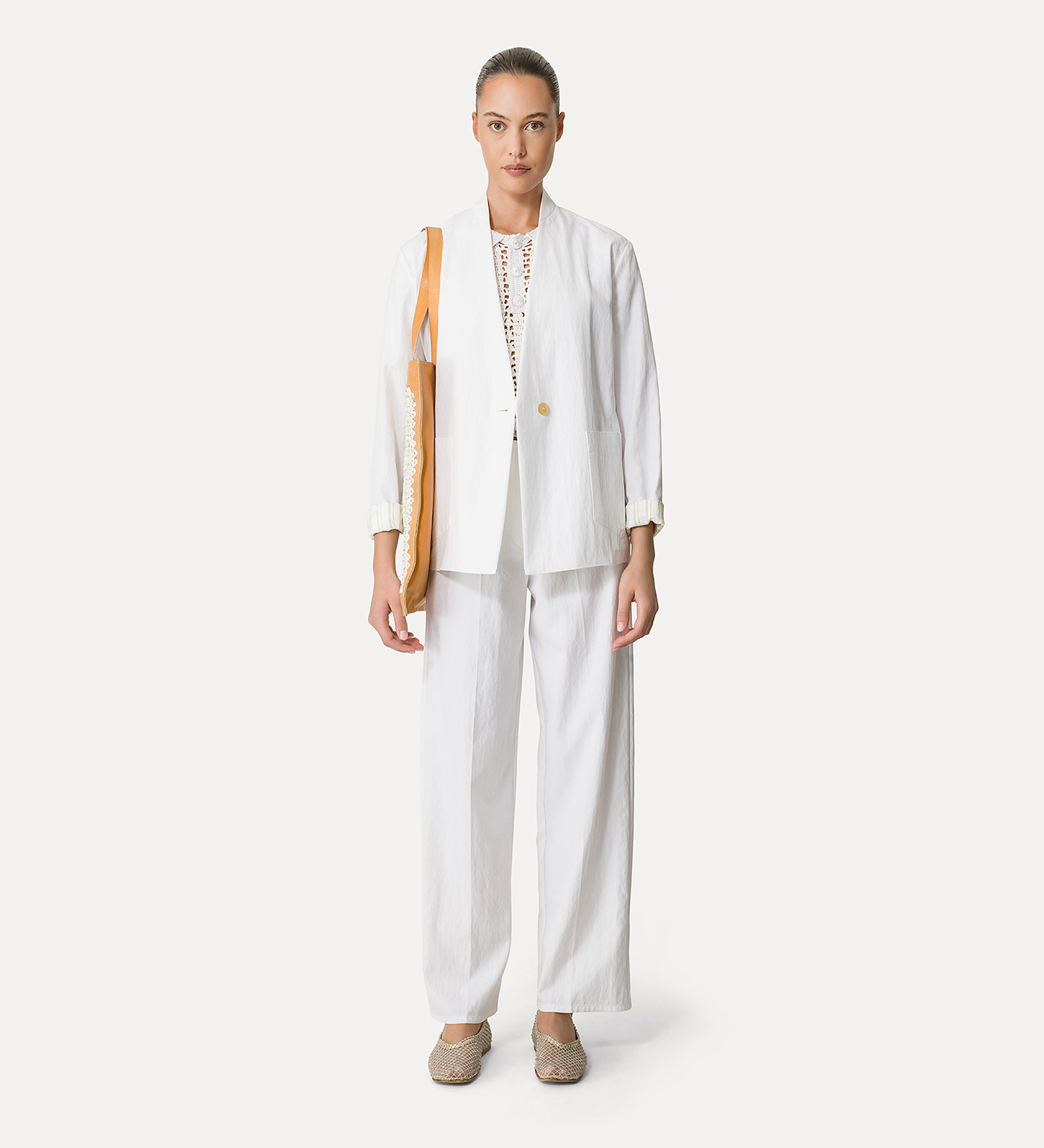 single–breasted cotton jacket | forte_forte