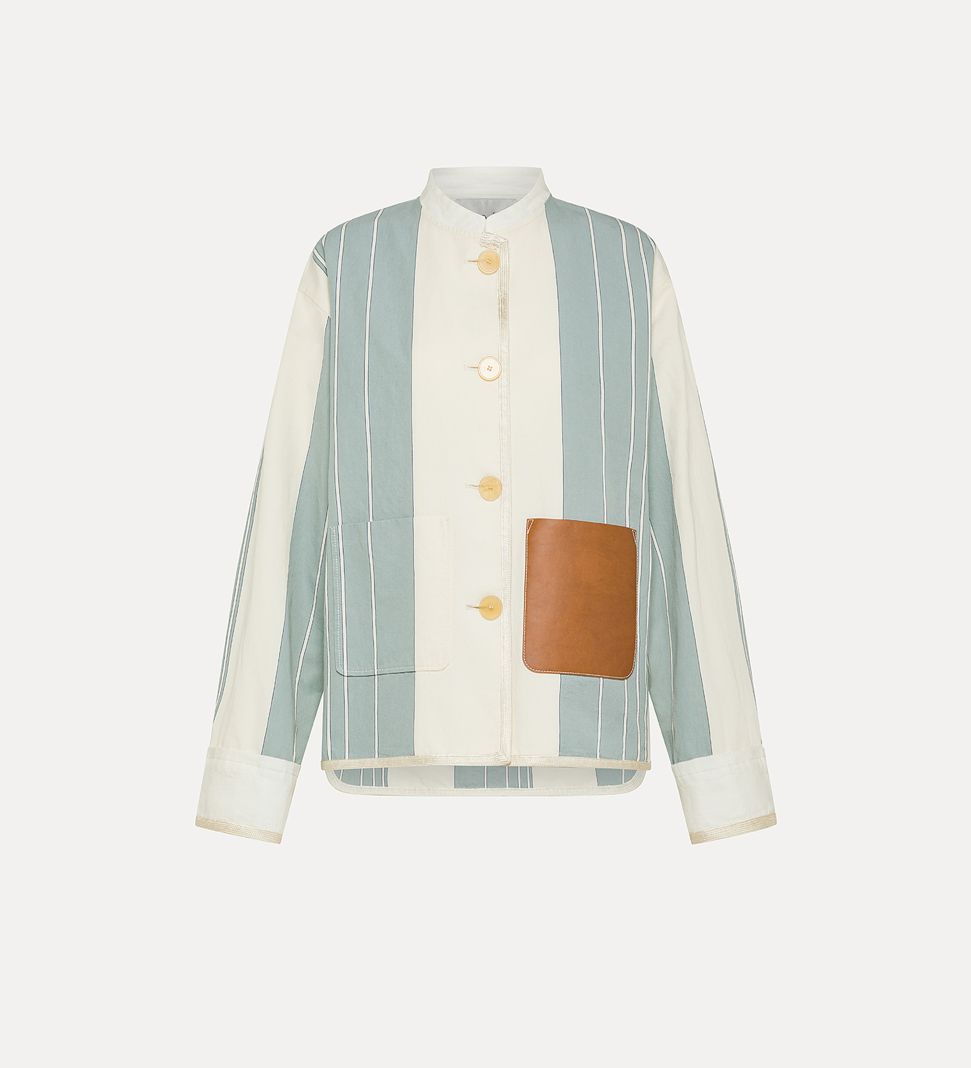 work jacket in cotton and linen | forte_forte