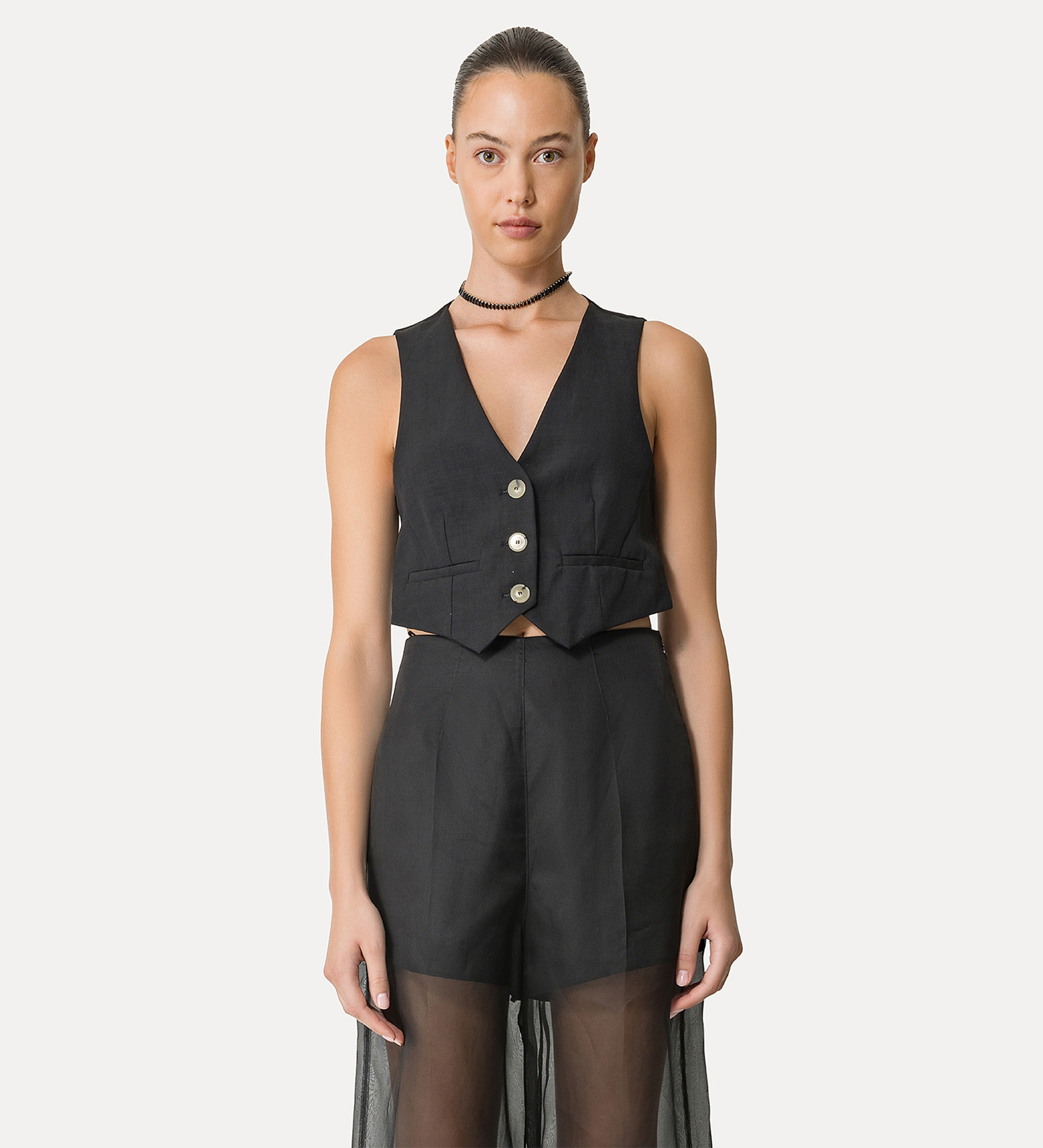 fil–à–fil vest for women | forte_forte