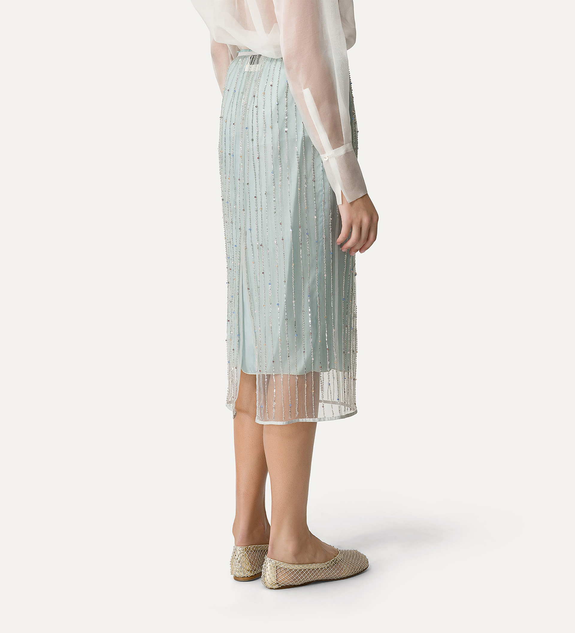 tulle skirt with “firefly” embroidered detailing | forte_forte
