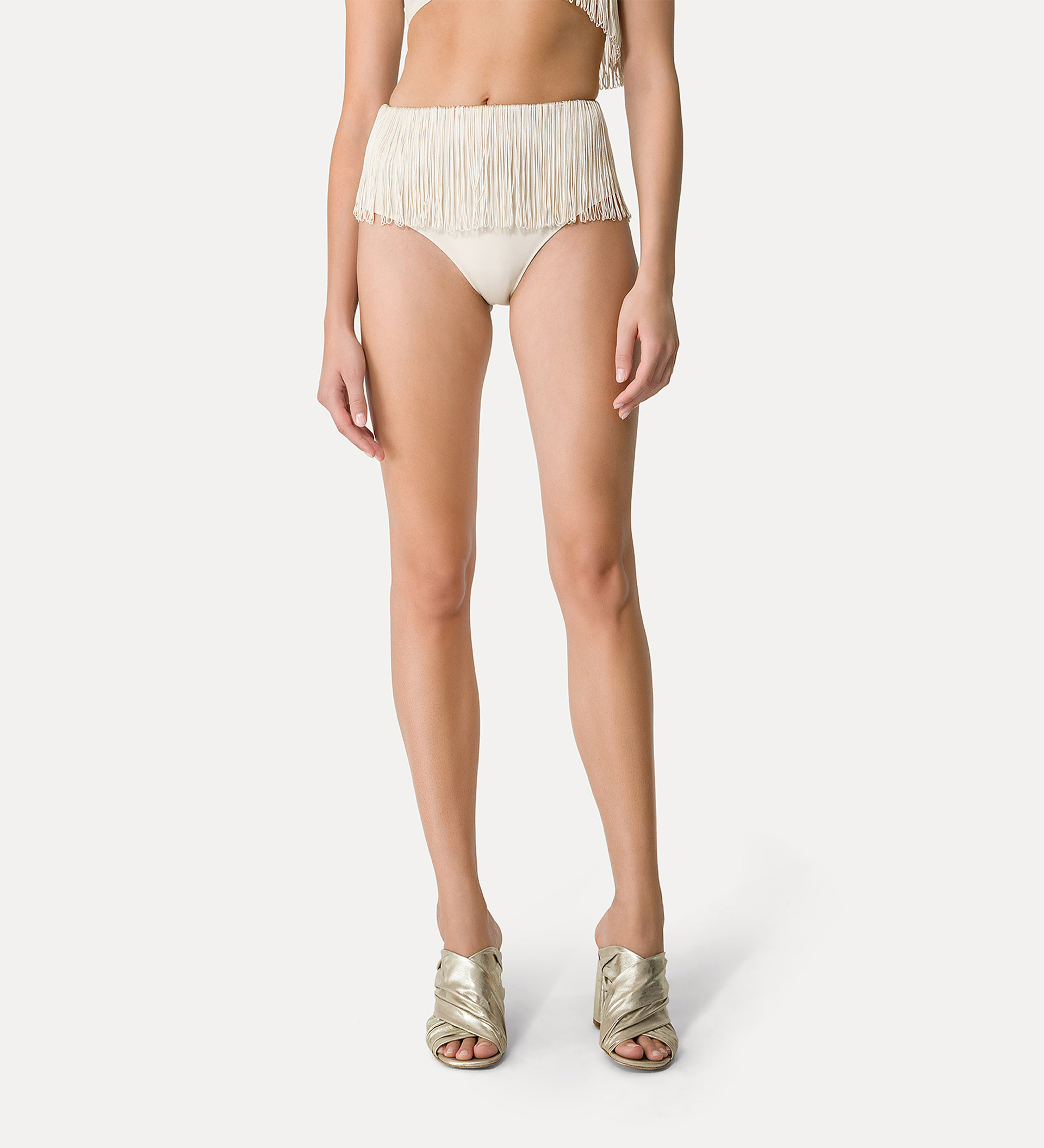 high–waist briefs with fringing | forte_forte
