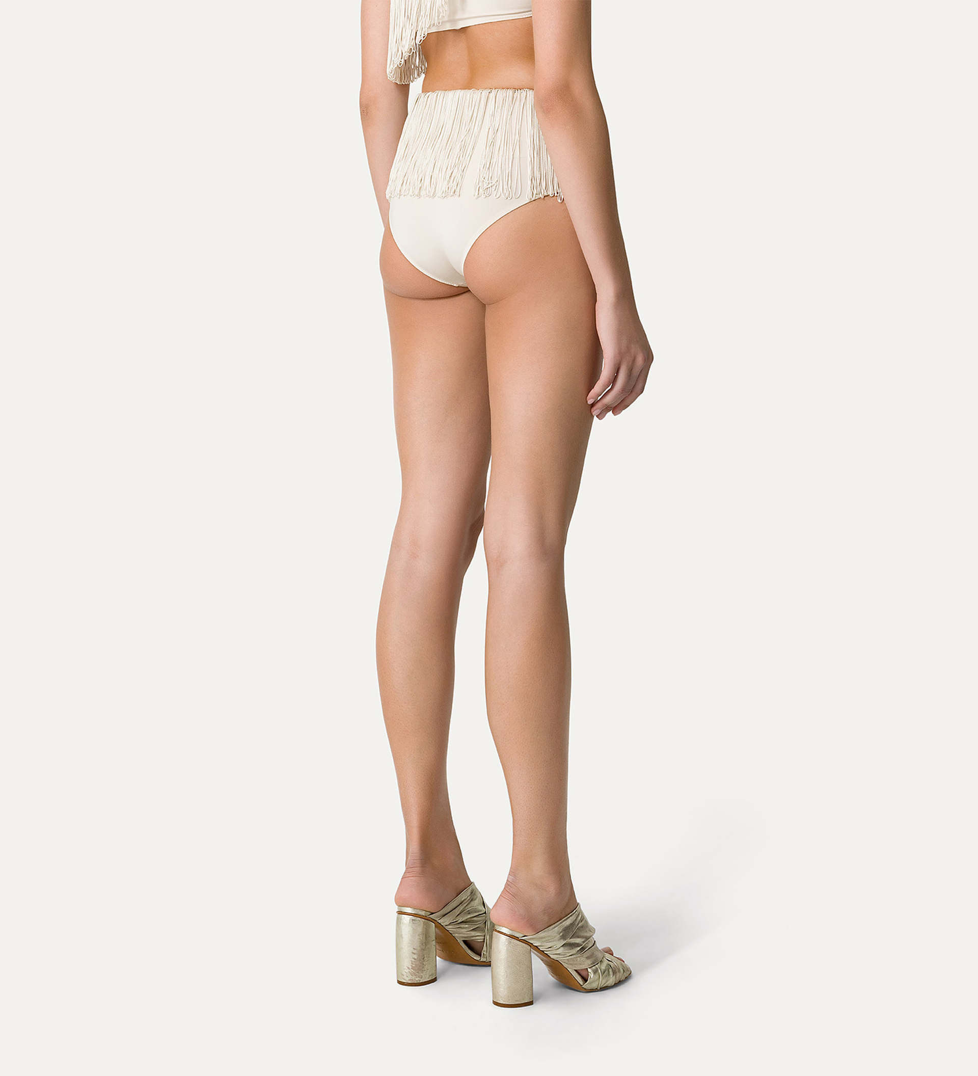 high–waist briefs with fringing | forte_forte