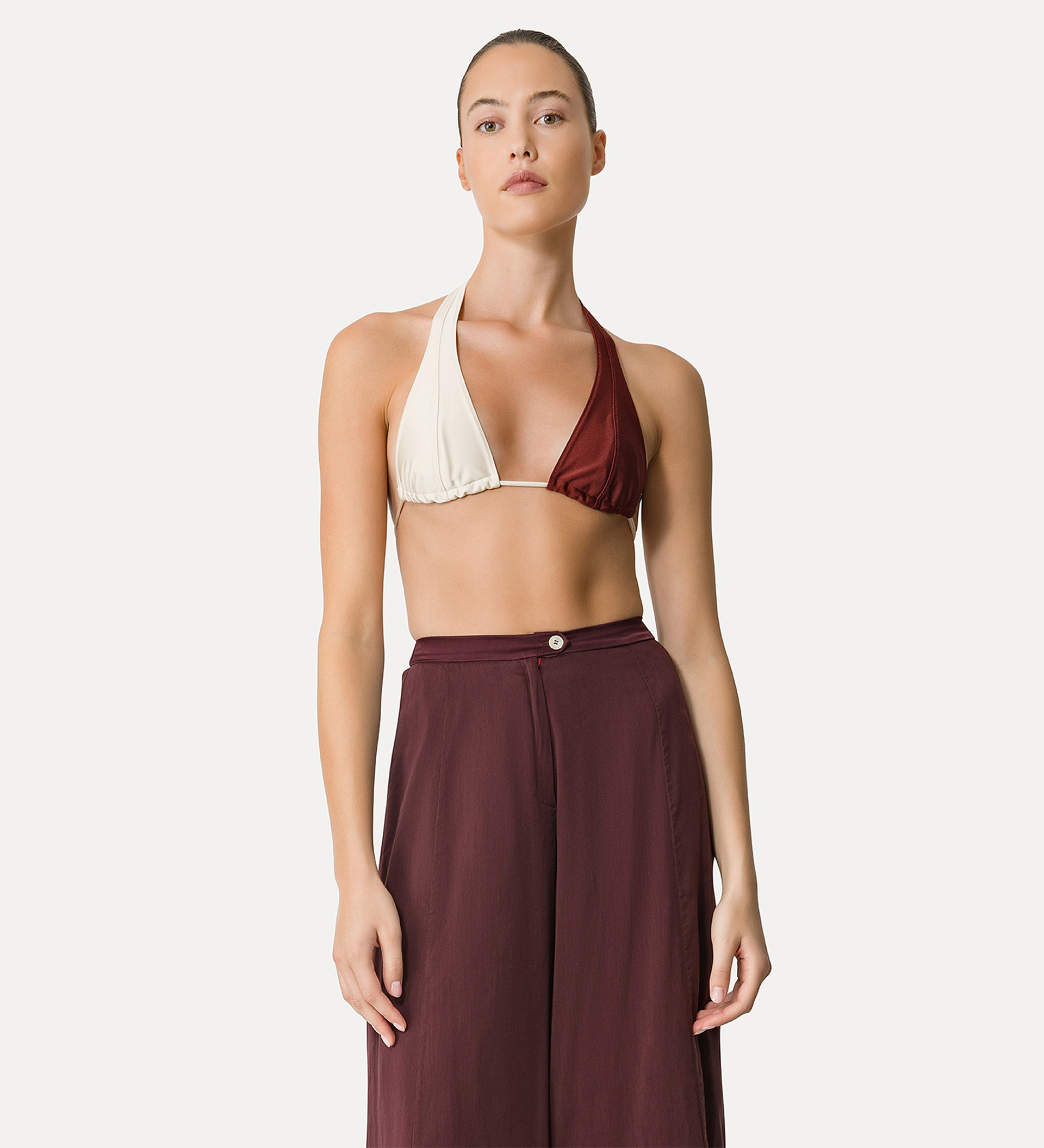 haut de bikini en jersey color block | forte_forte