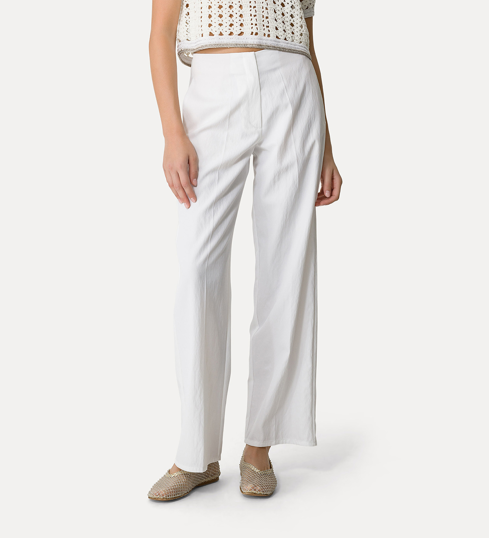 straight–leg trousers | forte_forte