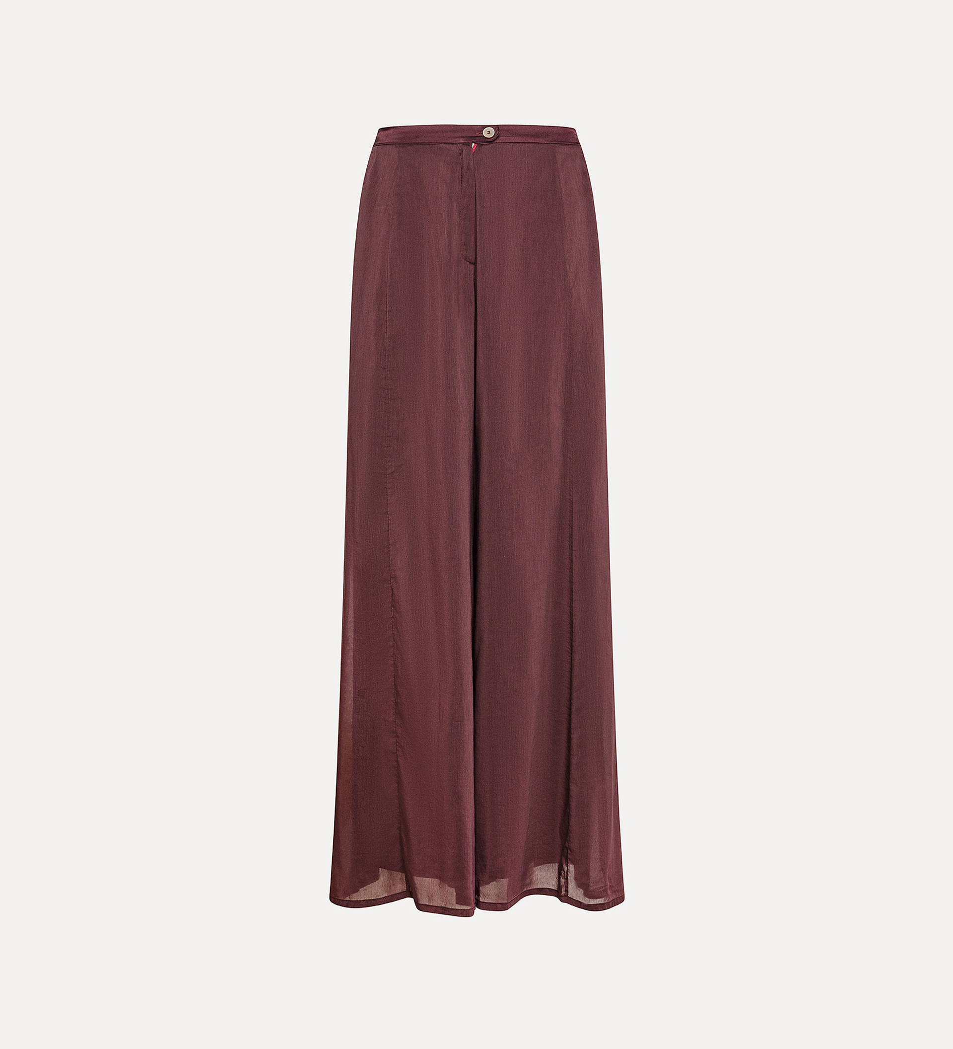 pantalon évasé en voile de coton et soie | forte_forte