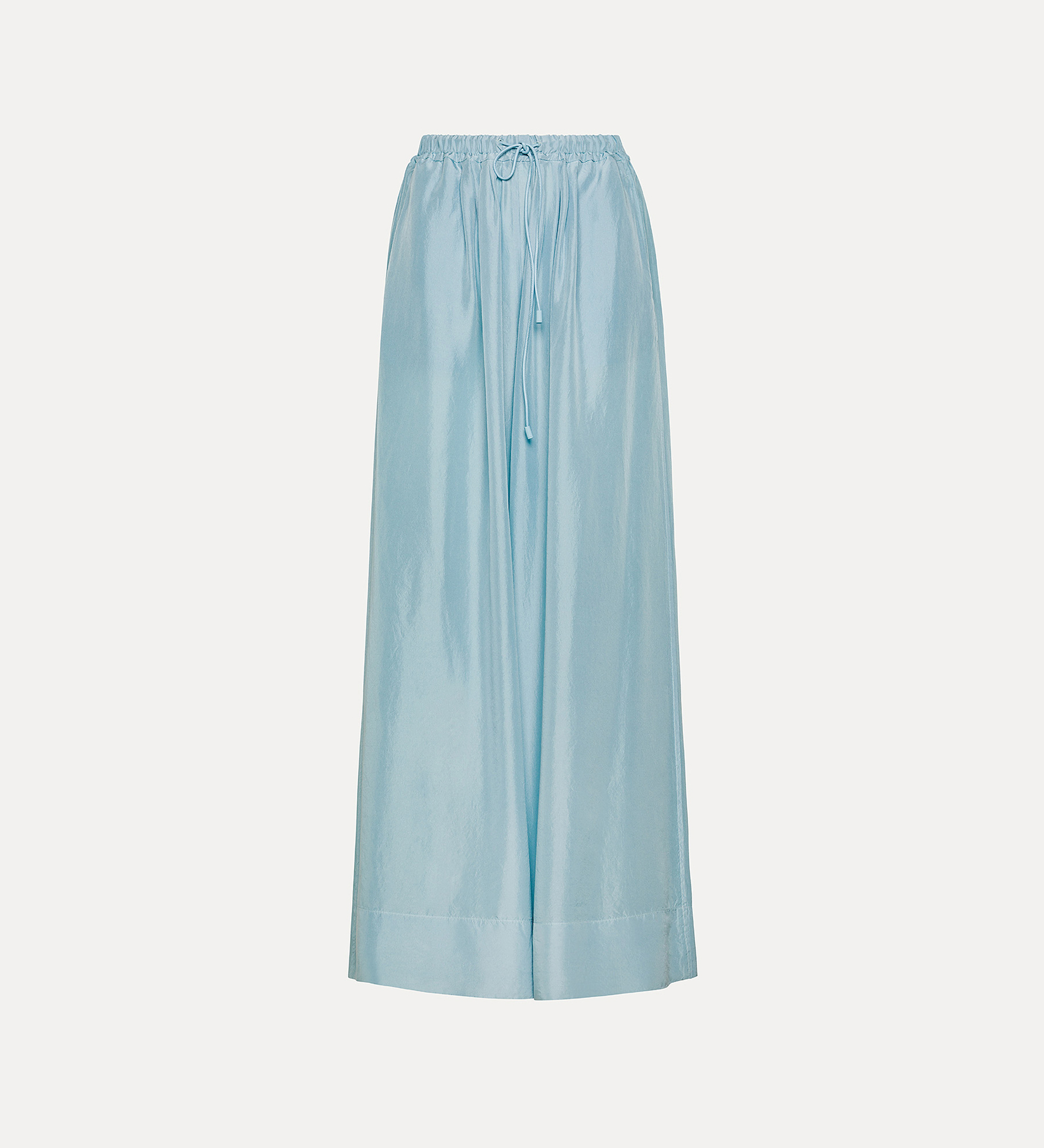 silk trousers with a drawstring waist | forte_forte