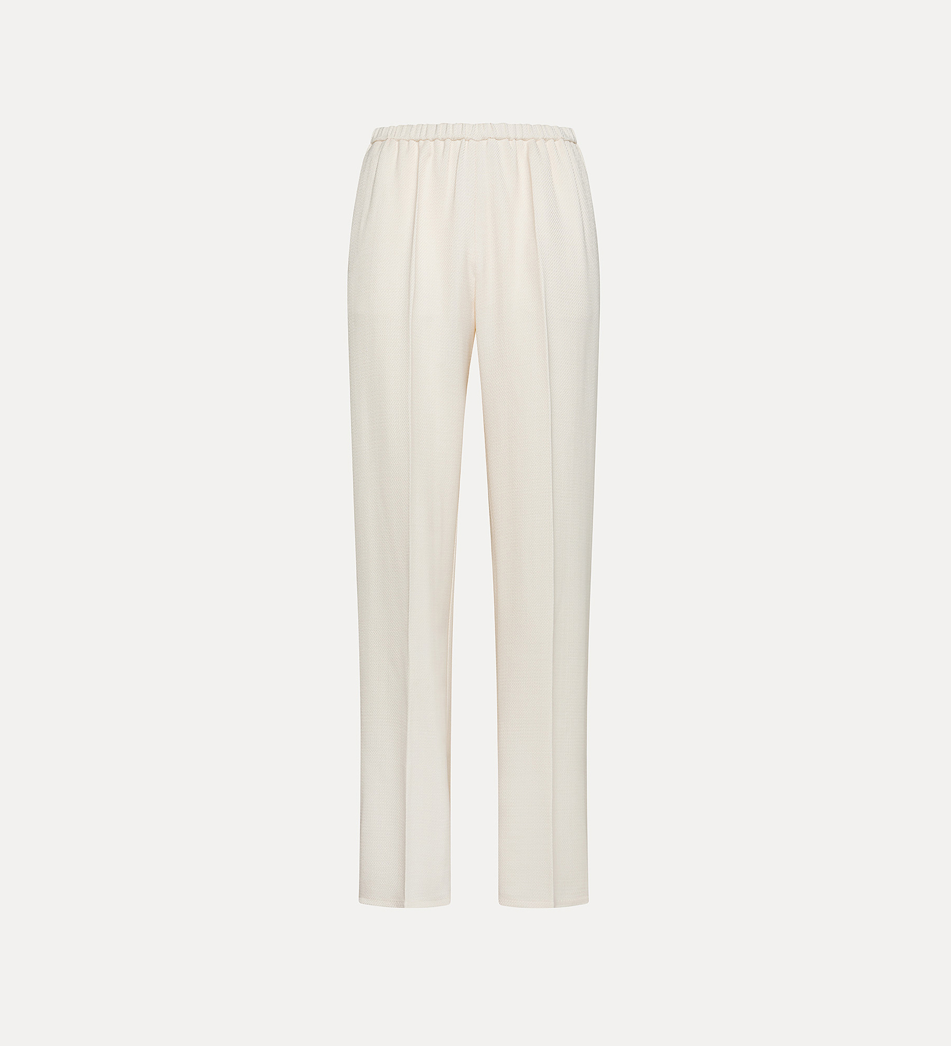 flared trousers in slub viscose | forte_forte
