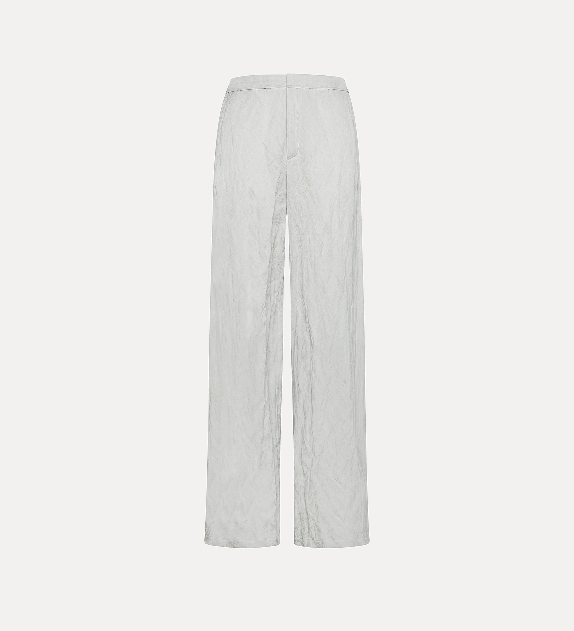 flared trousers in crinkled cotton | forte_forte