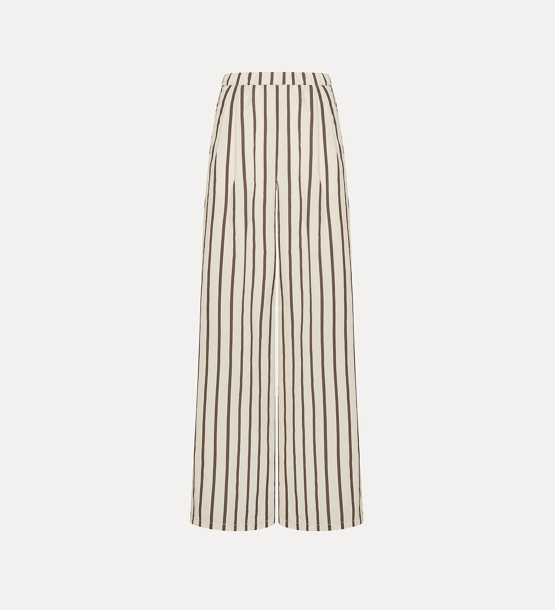 pantalon à jambes larges à fines rayures | forte_forte