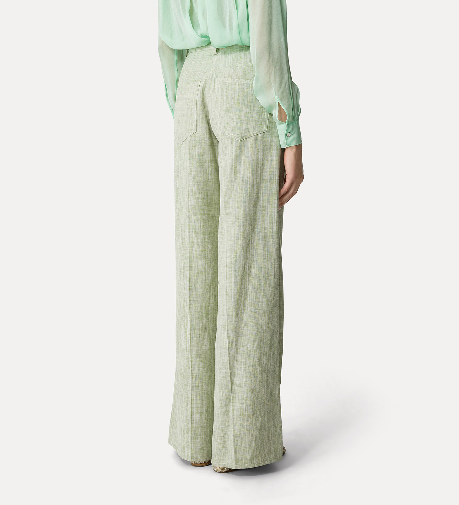 pantalon à 5 poches pour femme fil à fil | forte_forte
