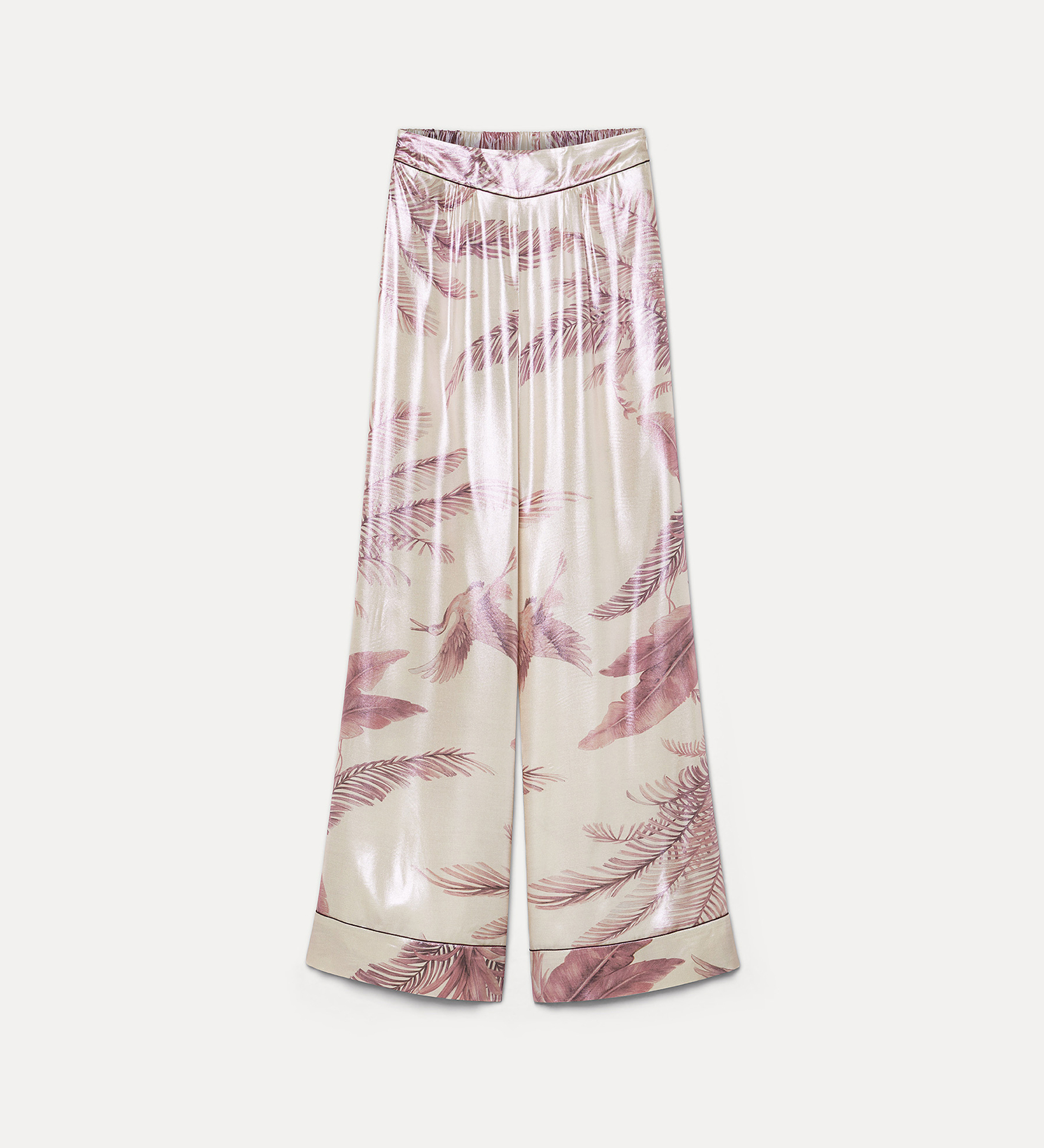“eden” laminated print pajama pants | forte_forte