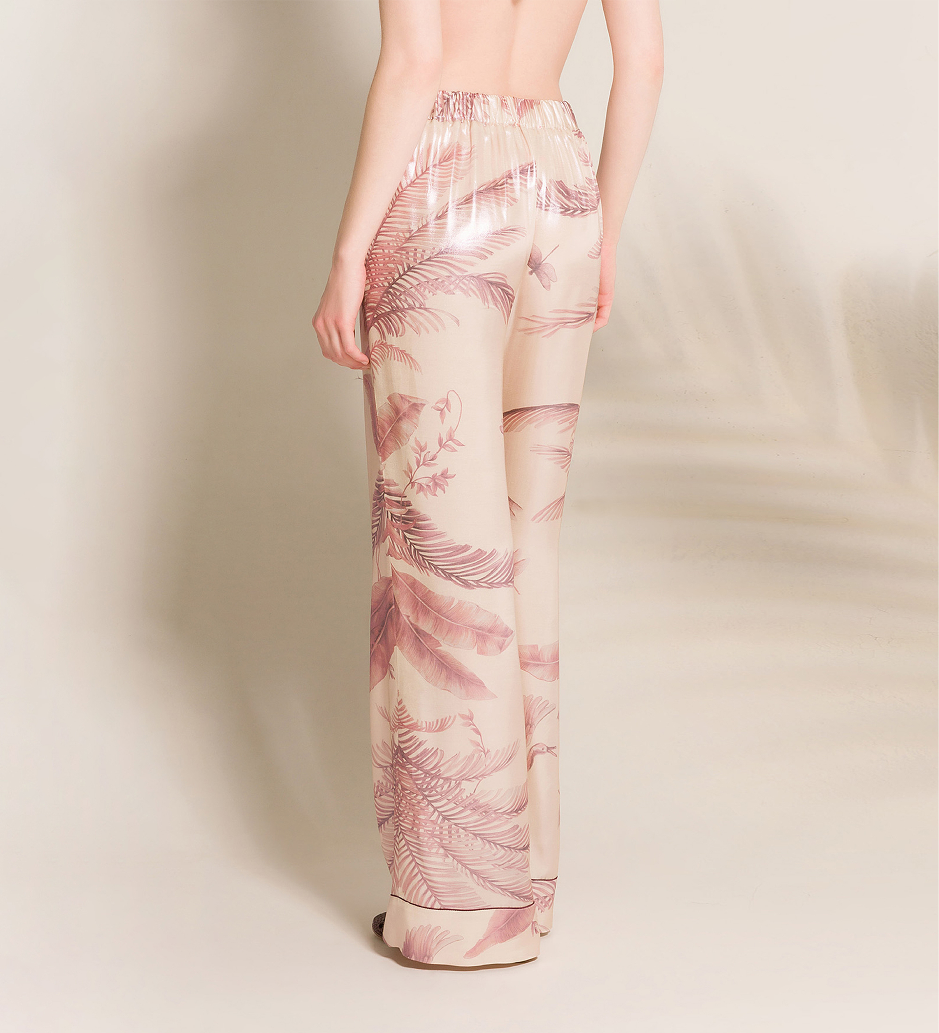 “eden” laminated print pajama pants | forte_forte