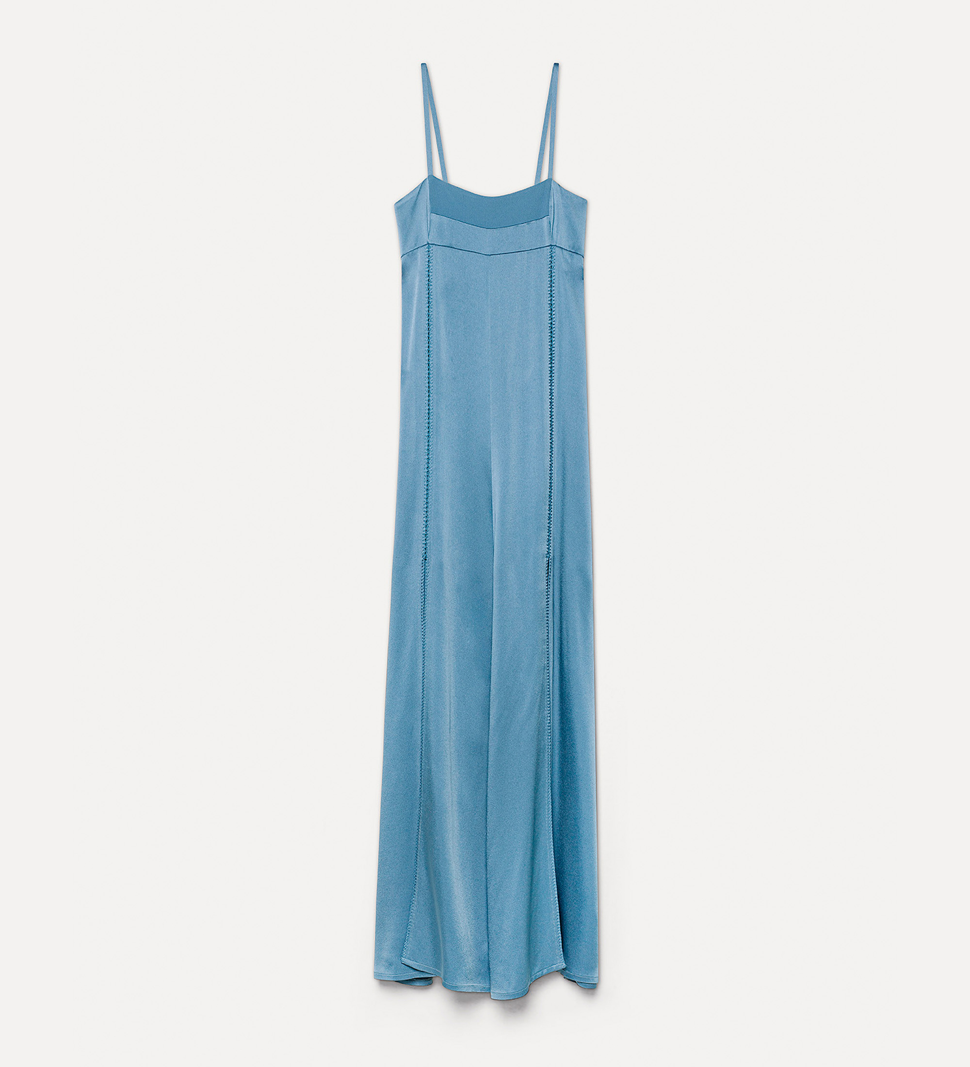 slip dress in embroidered satin | forte_forte
