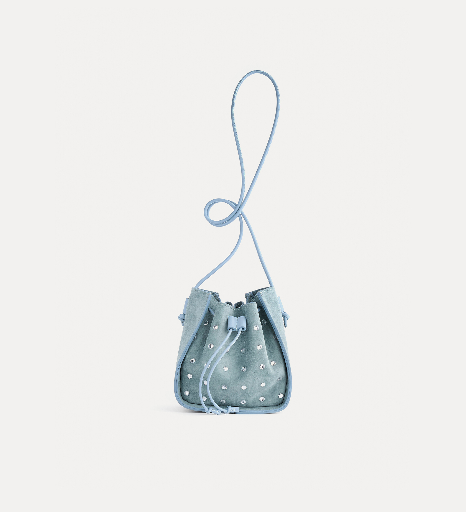 sac seau en daim et cristaux “my pepita” | forte_forte