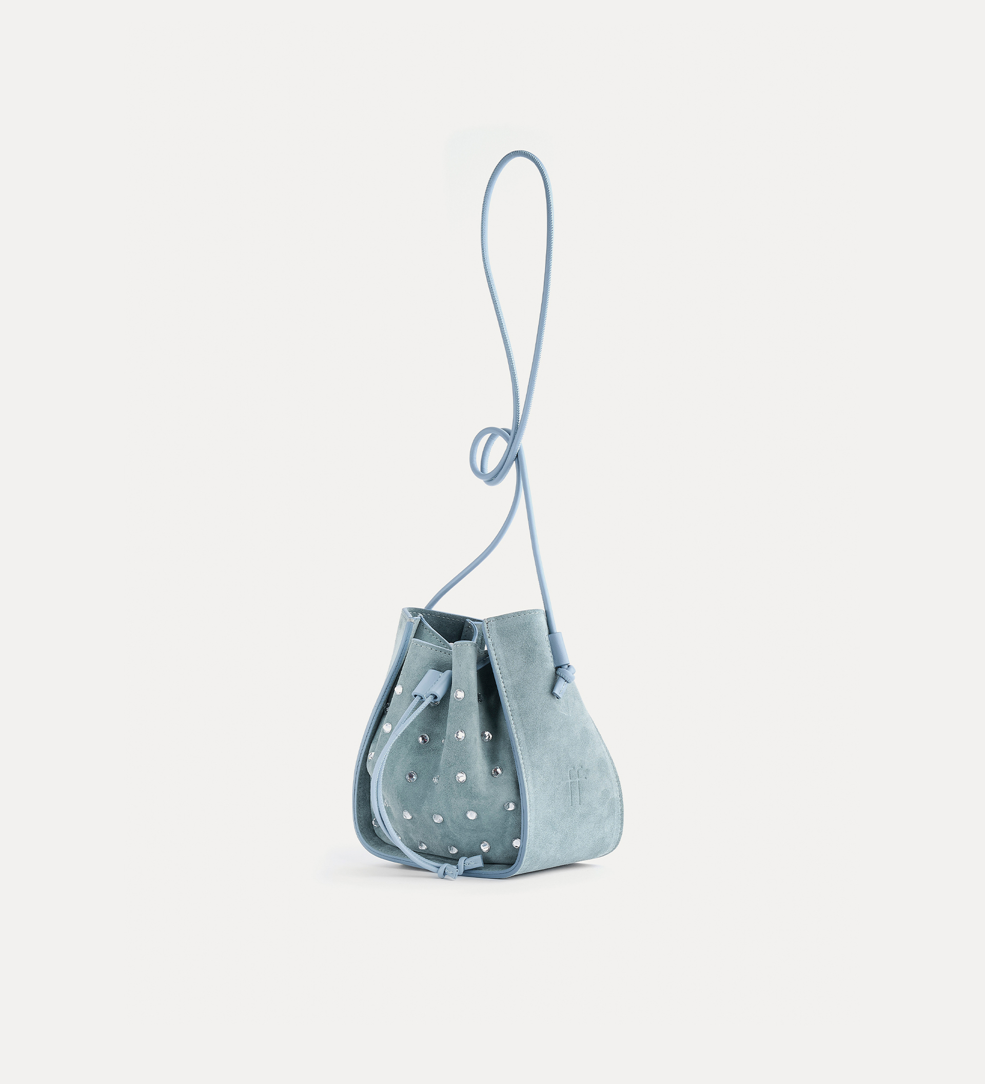 sac seau en daim et cristaux “my pepita” | forte_forte