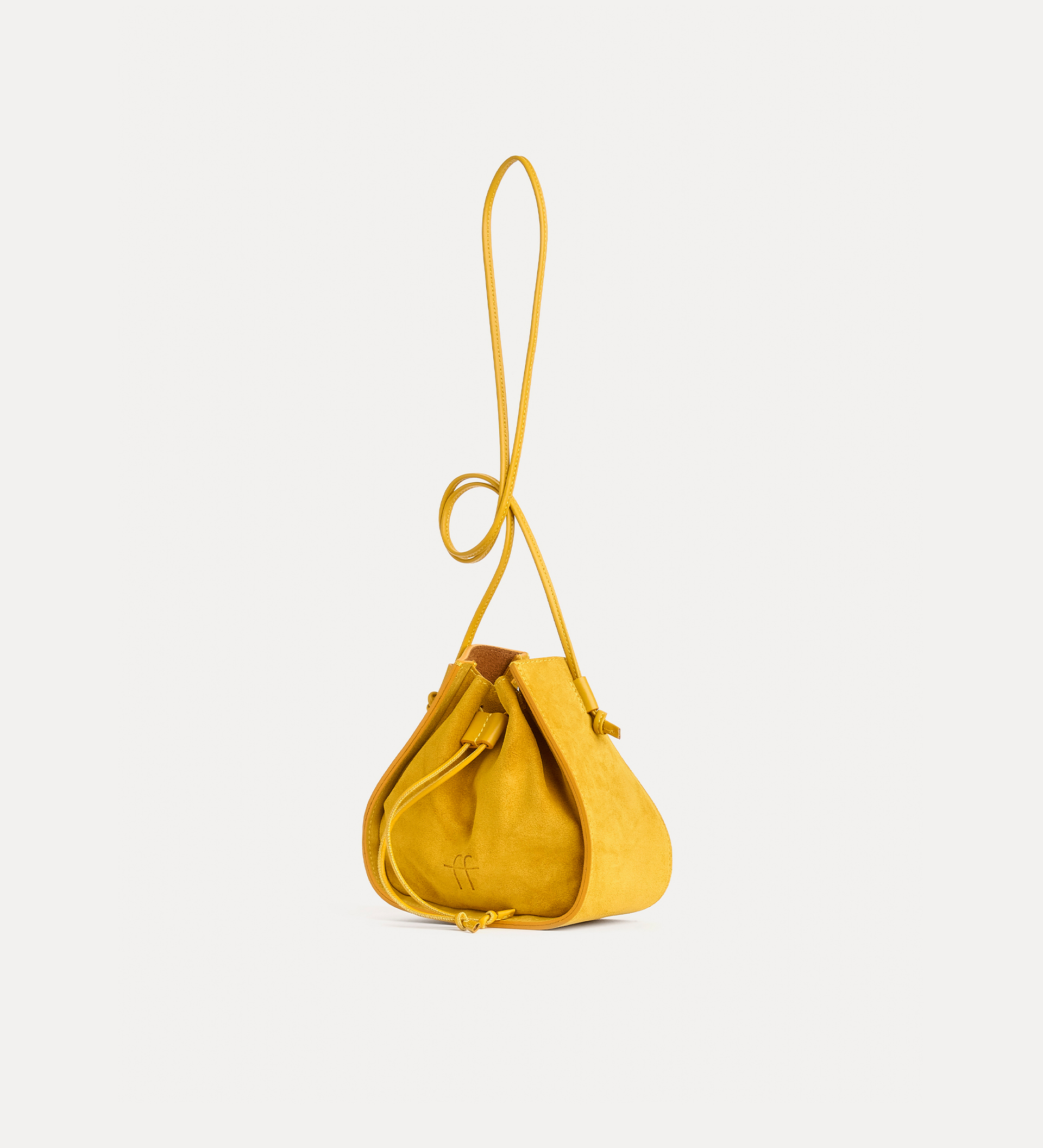 small “my musa” bucket bag in suede | forte_forte