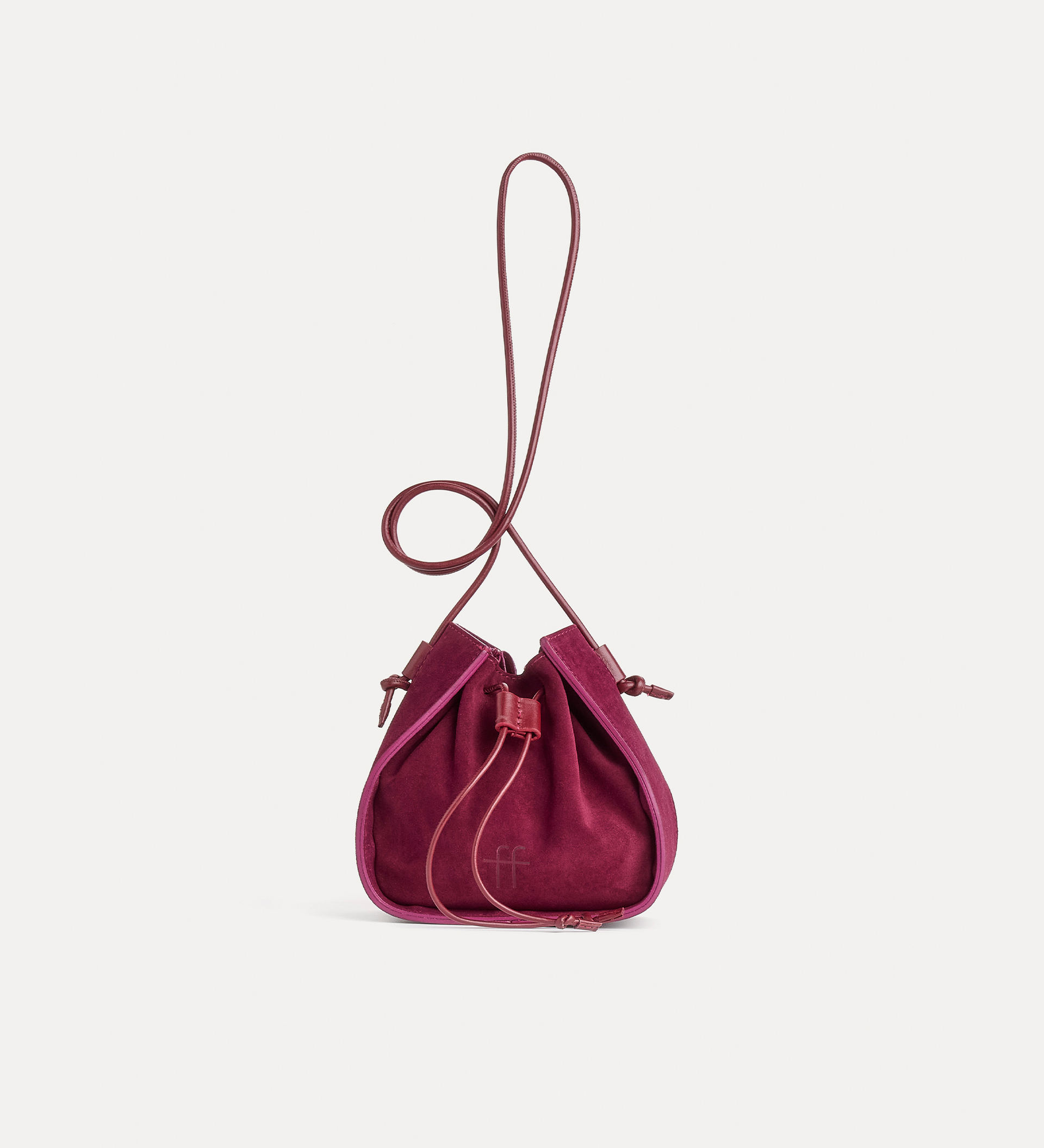 borsa secchiello piccola in suede “my musa” | forte_forte