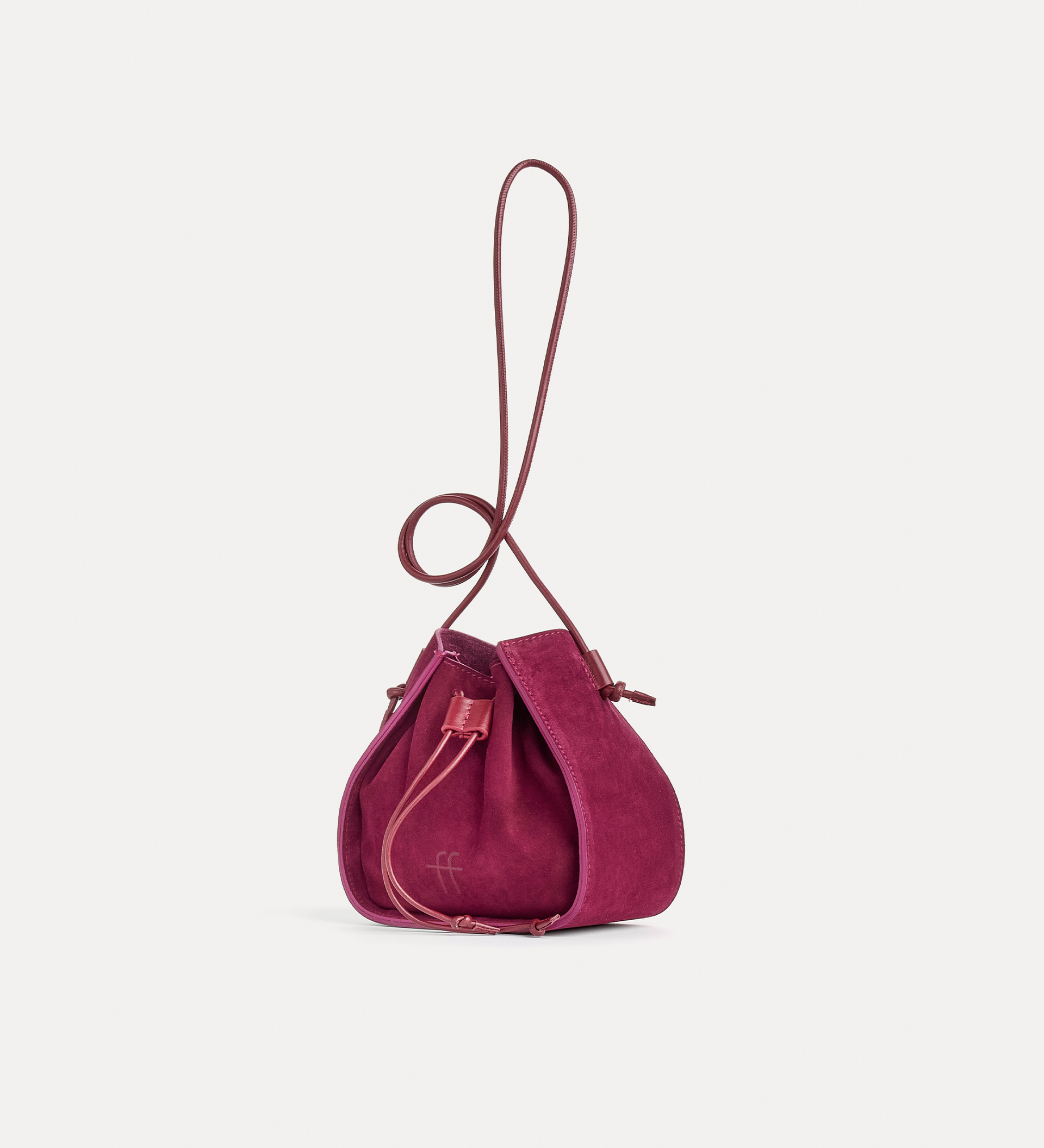 borsa secchiello piccola in suede “my musa” | forte_forte