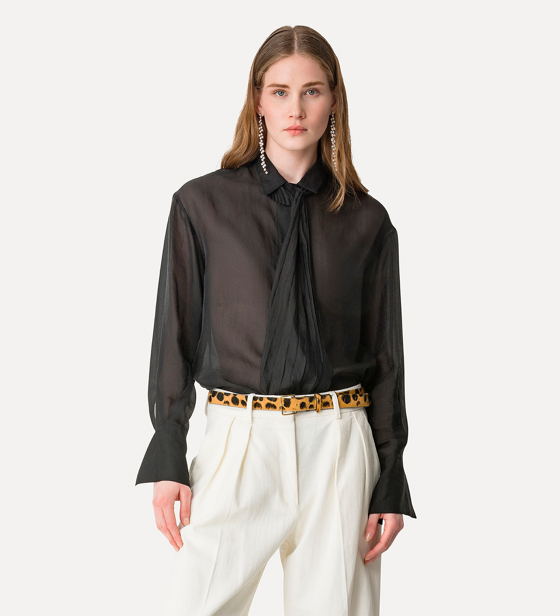 contemporary shirt in organza | forte_forte
