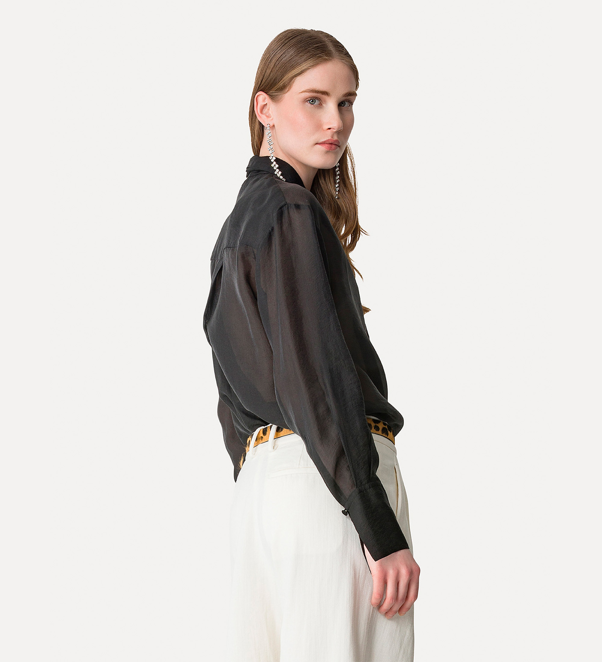 contemporary shirt in organza | forte_forte
