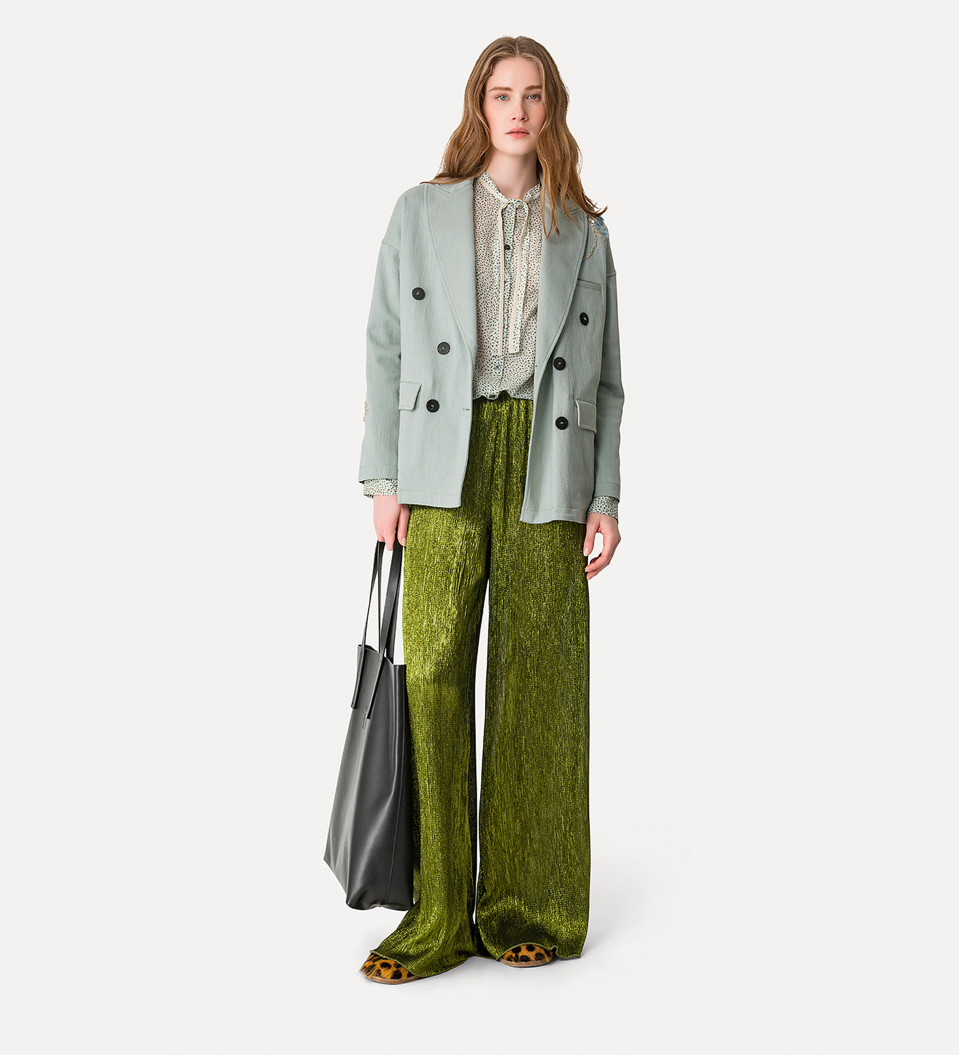 “les petits pois” shirt in voile with bow detail | forte_forte