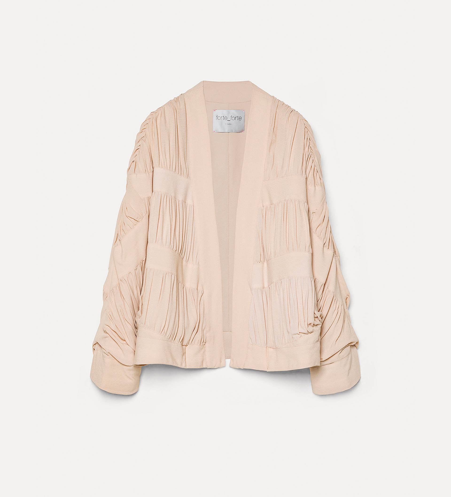 short kimono in viscose crêpe | forte_forte