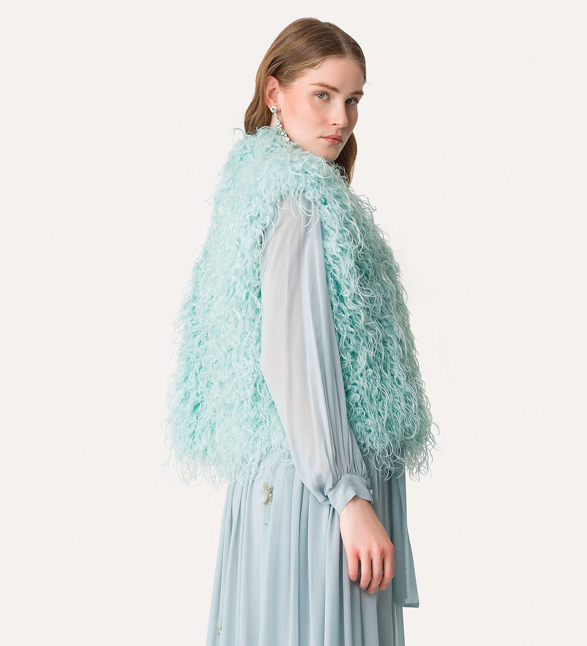 faux–fur vest | forte_forte