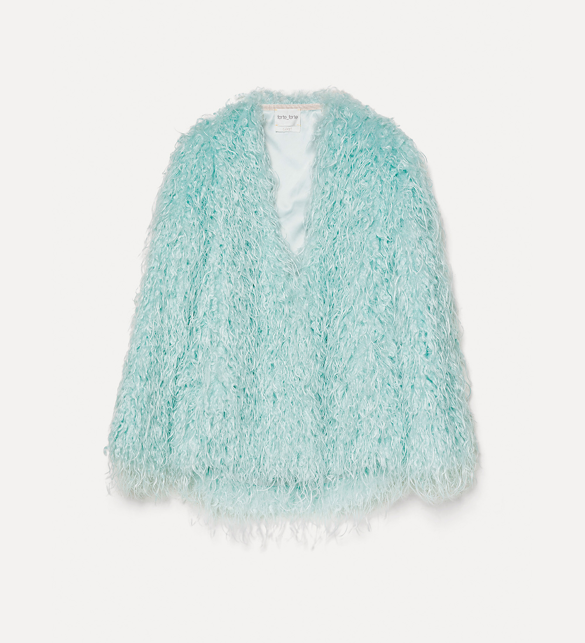 jacket in faux mongolian fur | forte_forte
