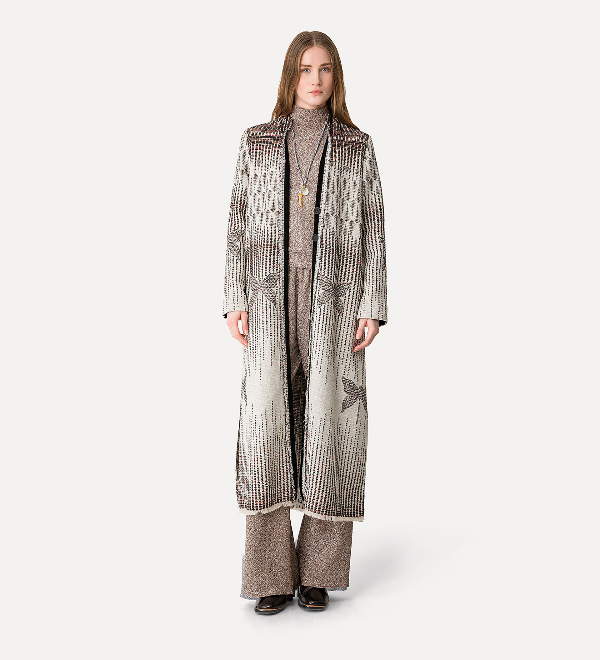 “libelle” jacquard coat | forte_forte