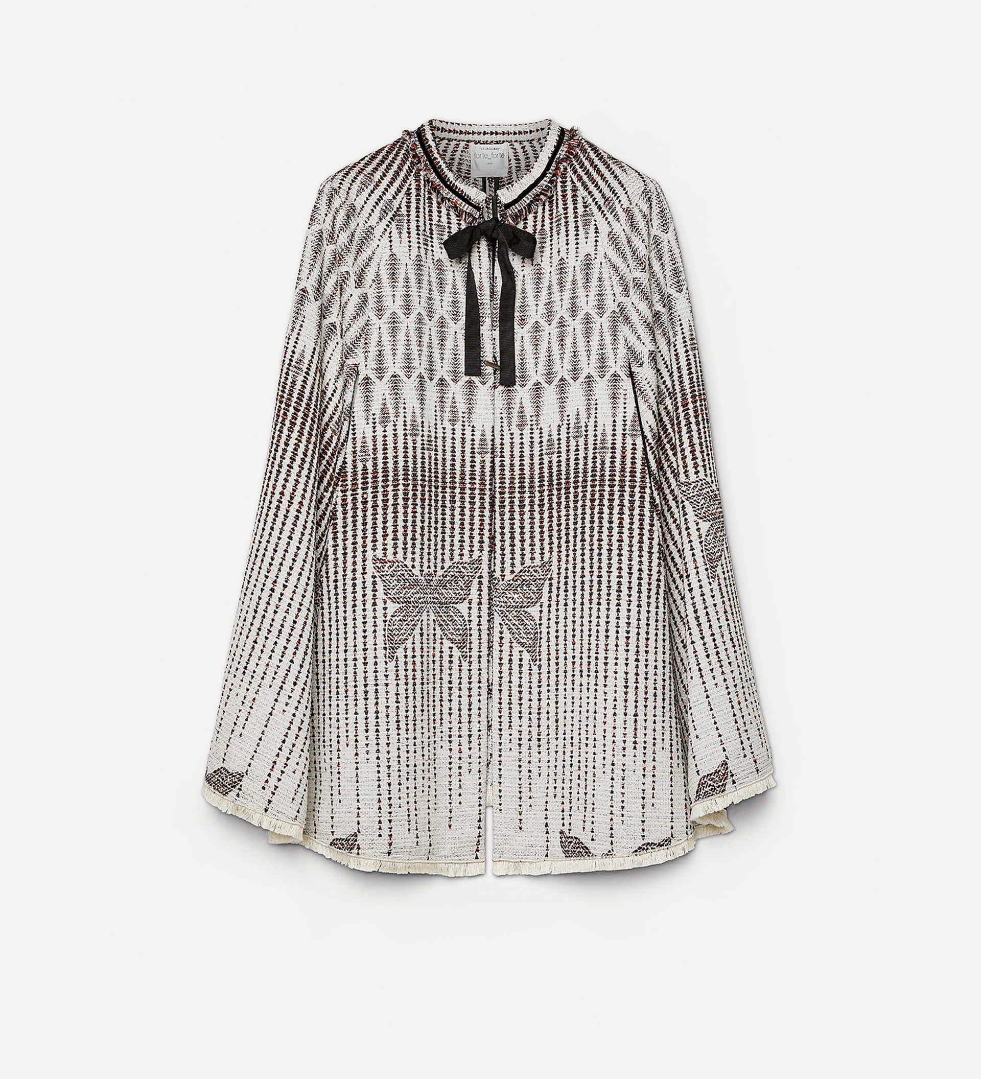 “libelle” jacquard cape | forte_forte
