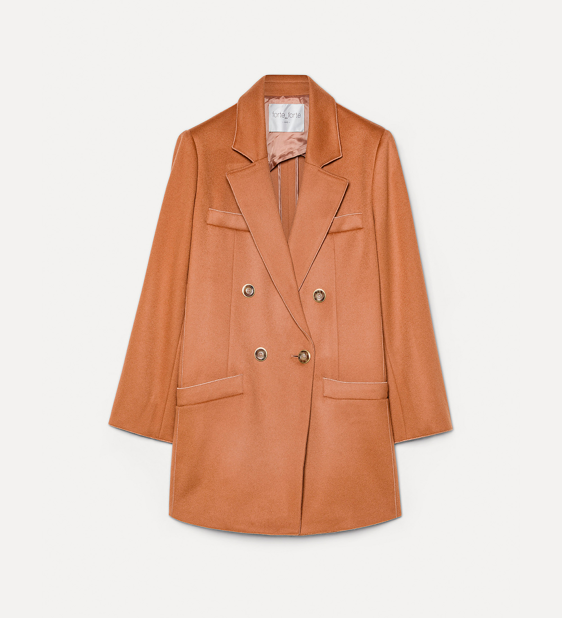 jacket in a wool and cashmere cloth | forte_forte