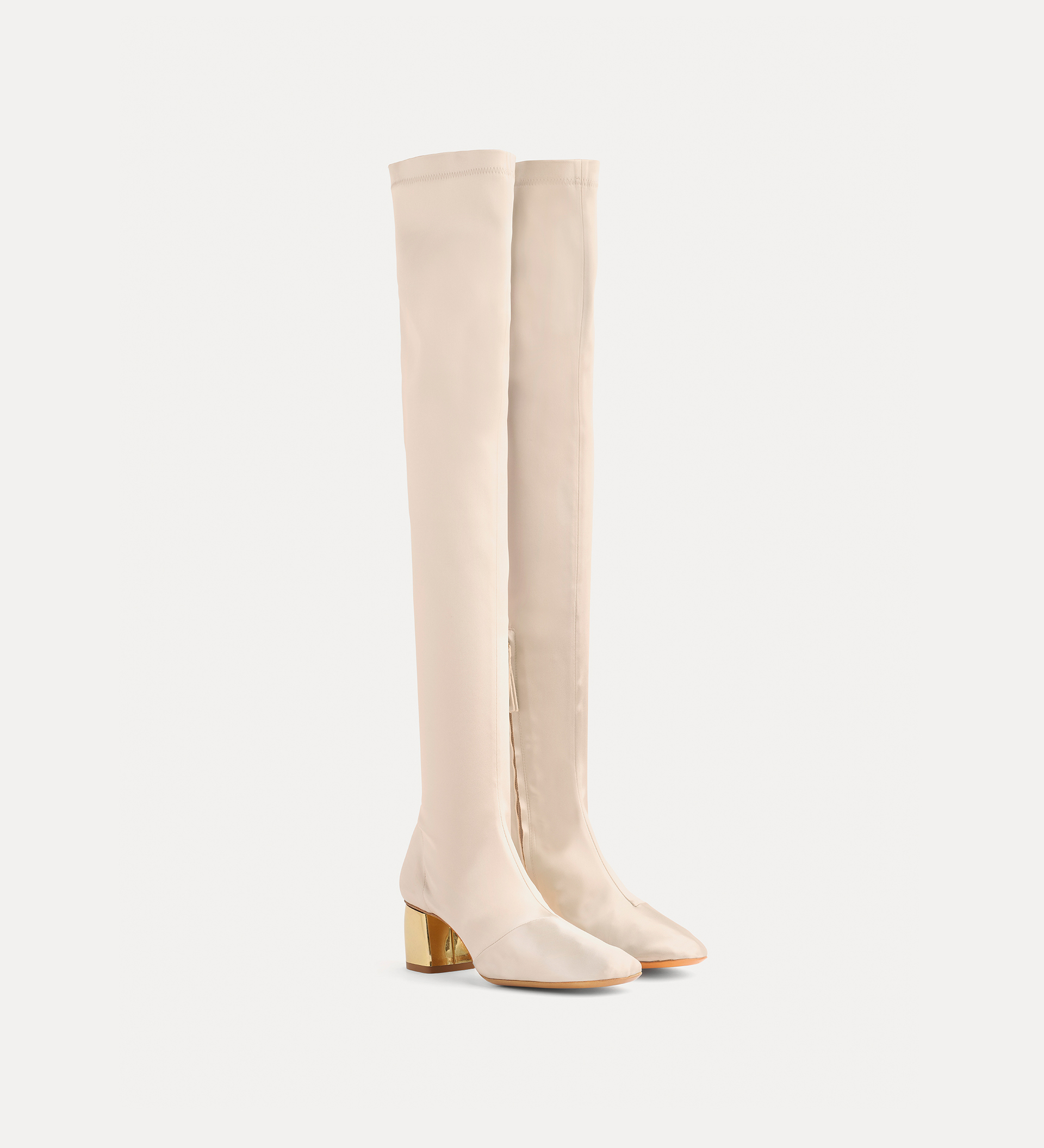 bottes hautes en satin | forte_forte