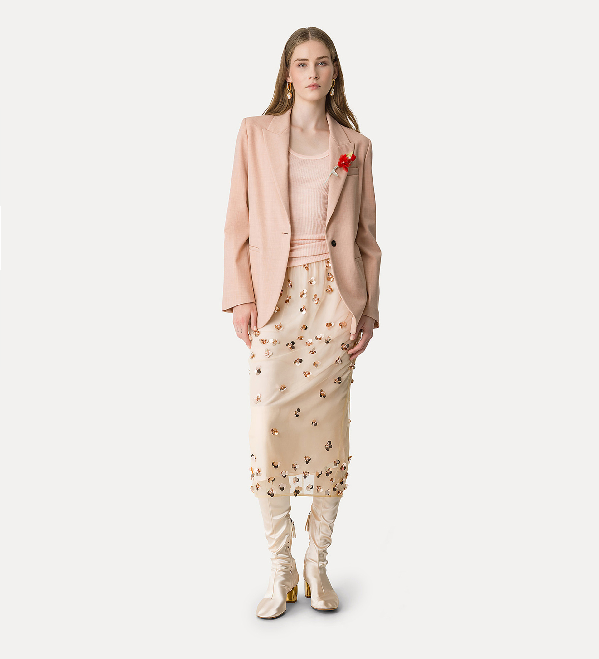 bottes hautes en satin | forte_forte