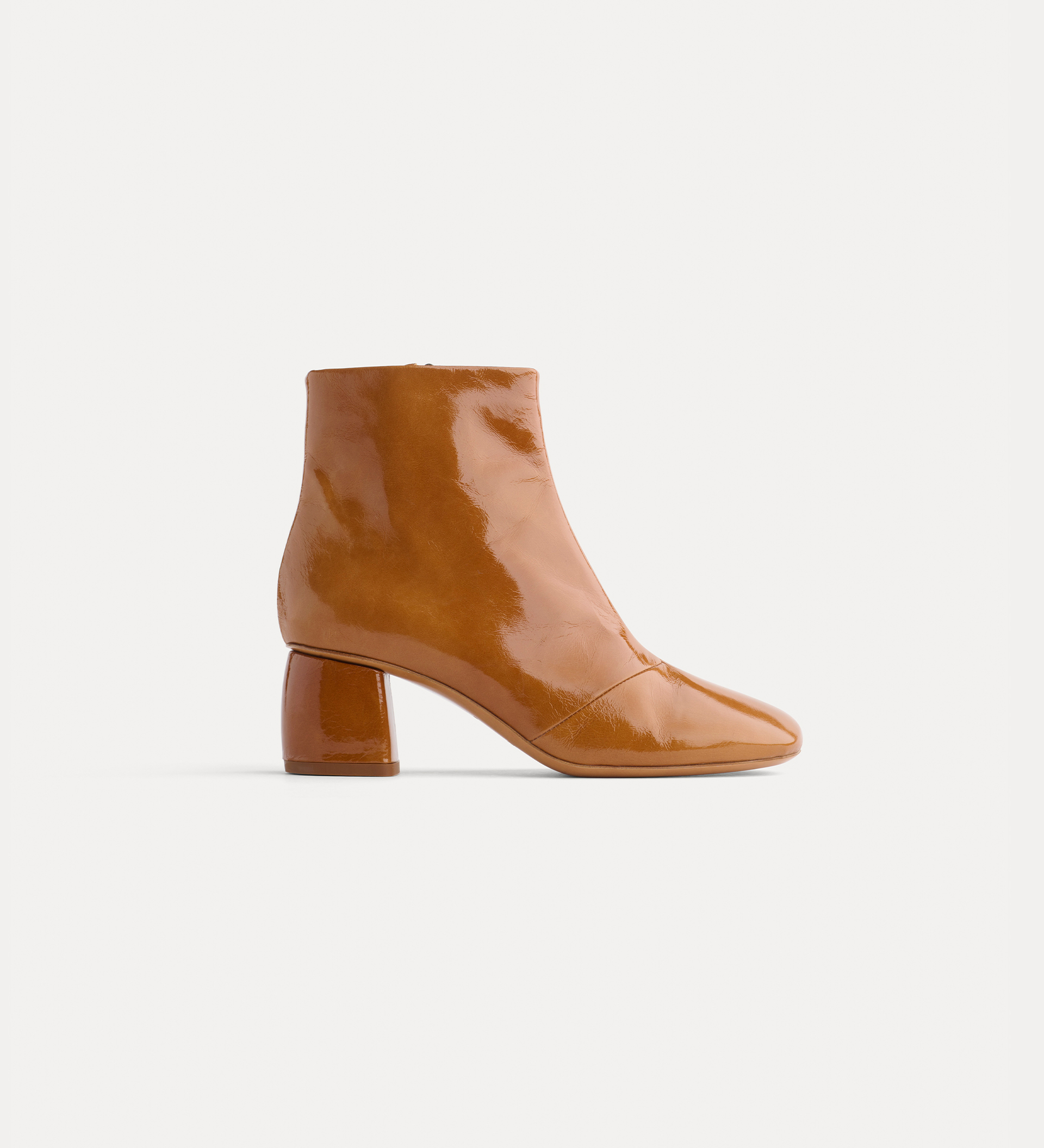 patent–leather ankle boot | forte_forte
