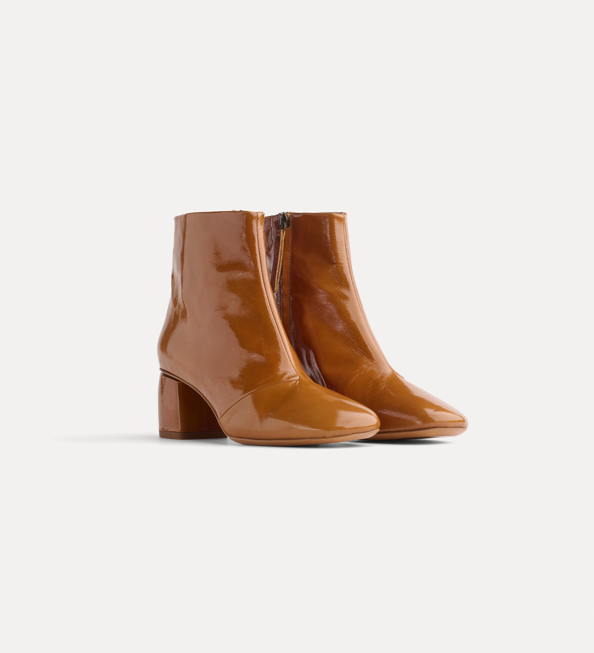 patent–leather ankle boot | forte_forte